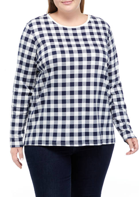 Kim Rogers® Plus Size Perfectly Soft Long Sleeve