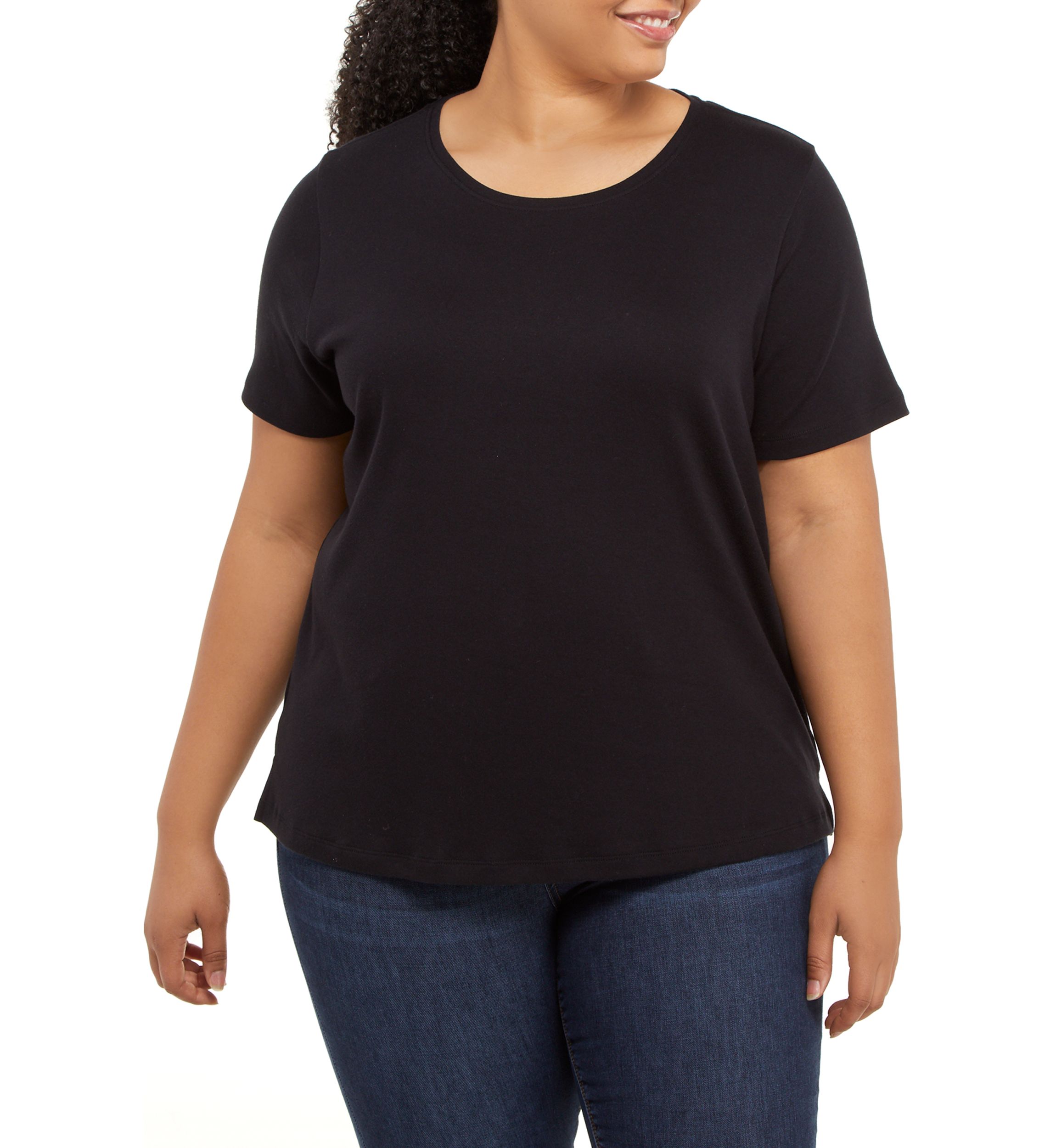 Plus Size Short Sleeve Cotton T-Shirt