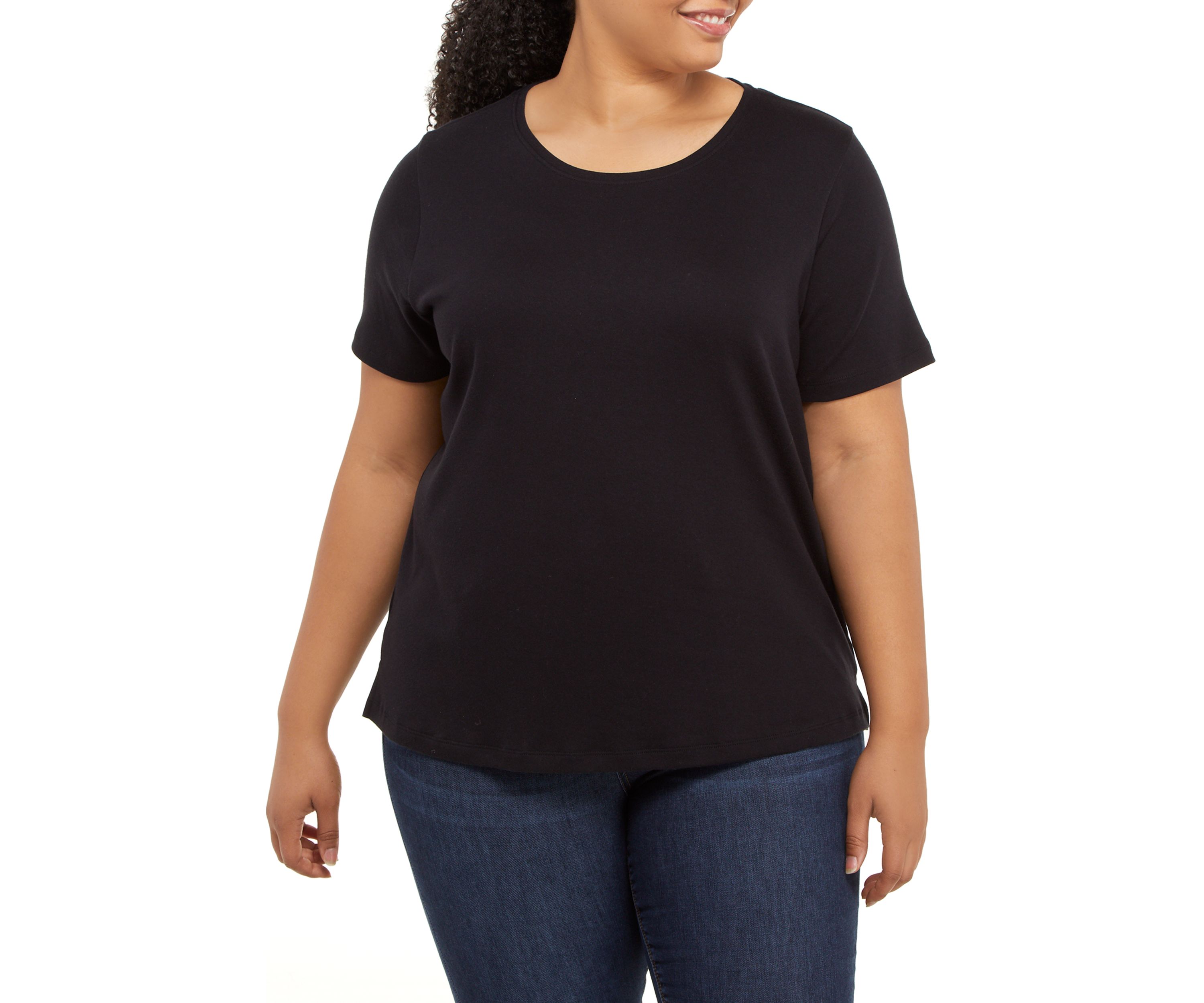 Plus Size Short Sleeve Cotton T-Shirt