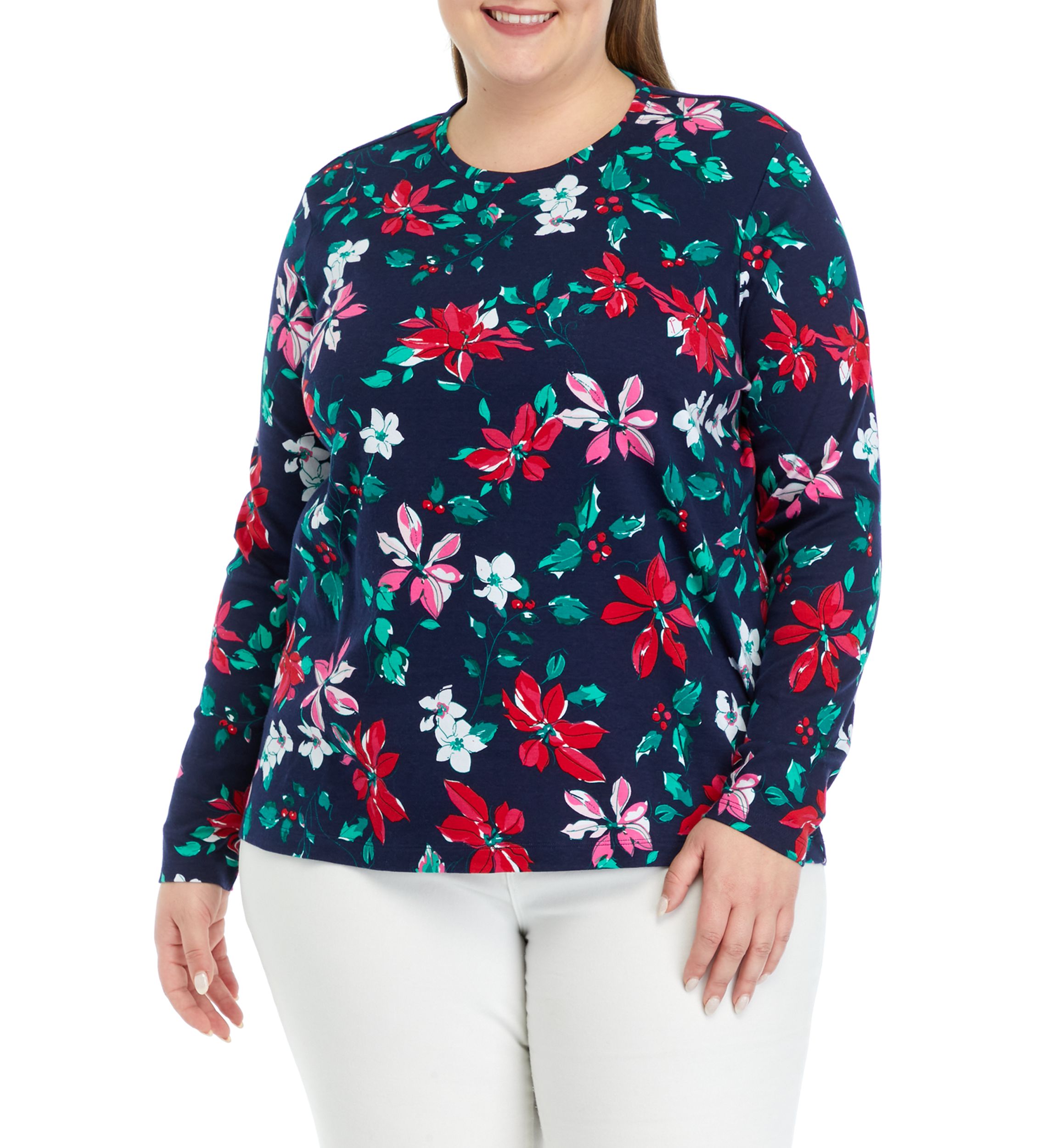 Plus Size Allover Printed T-Shirt