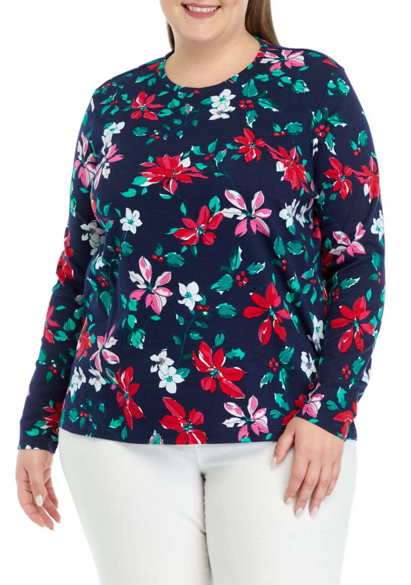 Plus Size Allover Printed T-Shirt