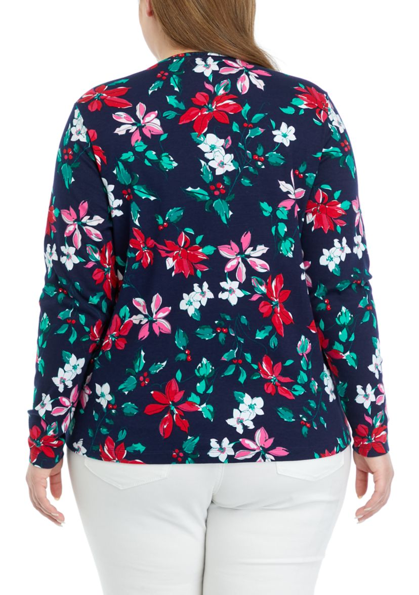 Plus Size Allover Printed T-Shirt