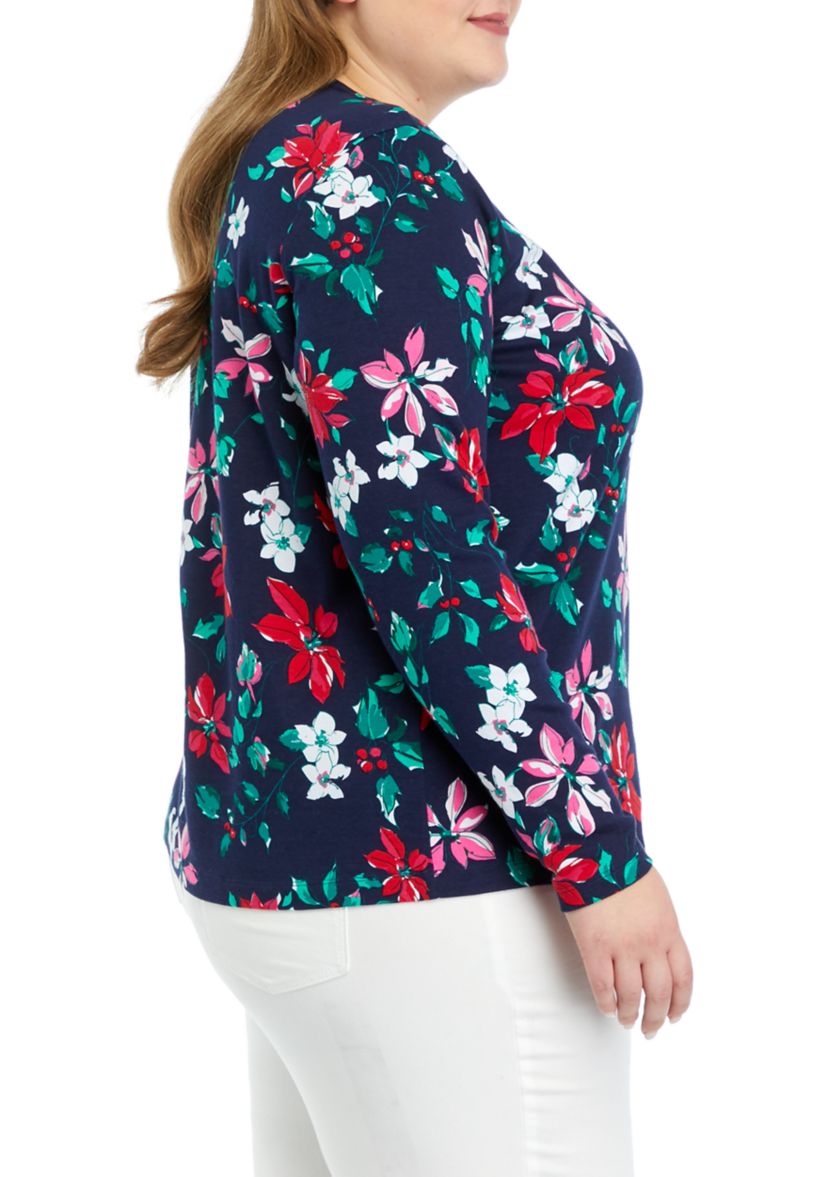 Plus Size Allover Printed T-Shirt