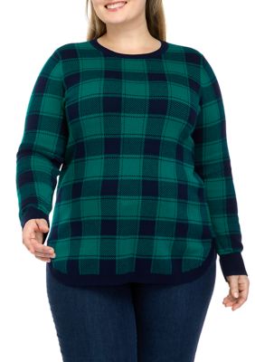 Belk plus size sales sweaters