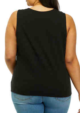 Women Lace Solid Sleeveless Off Shoulder Tank top Ladies Summer Evening Party Plus Size Jumper Black Vest XL