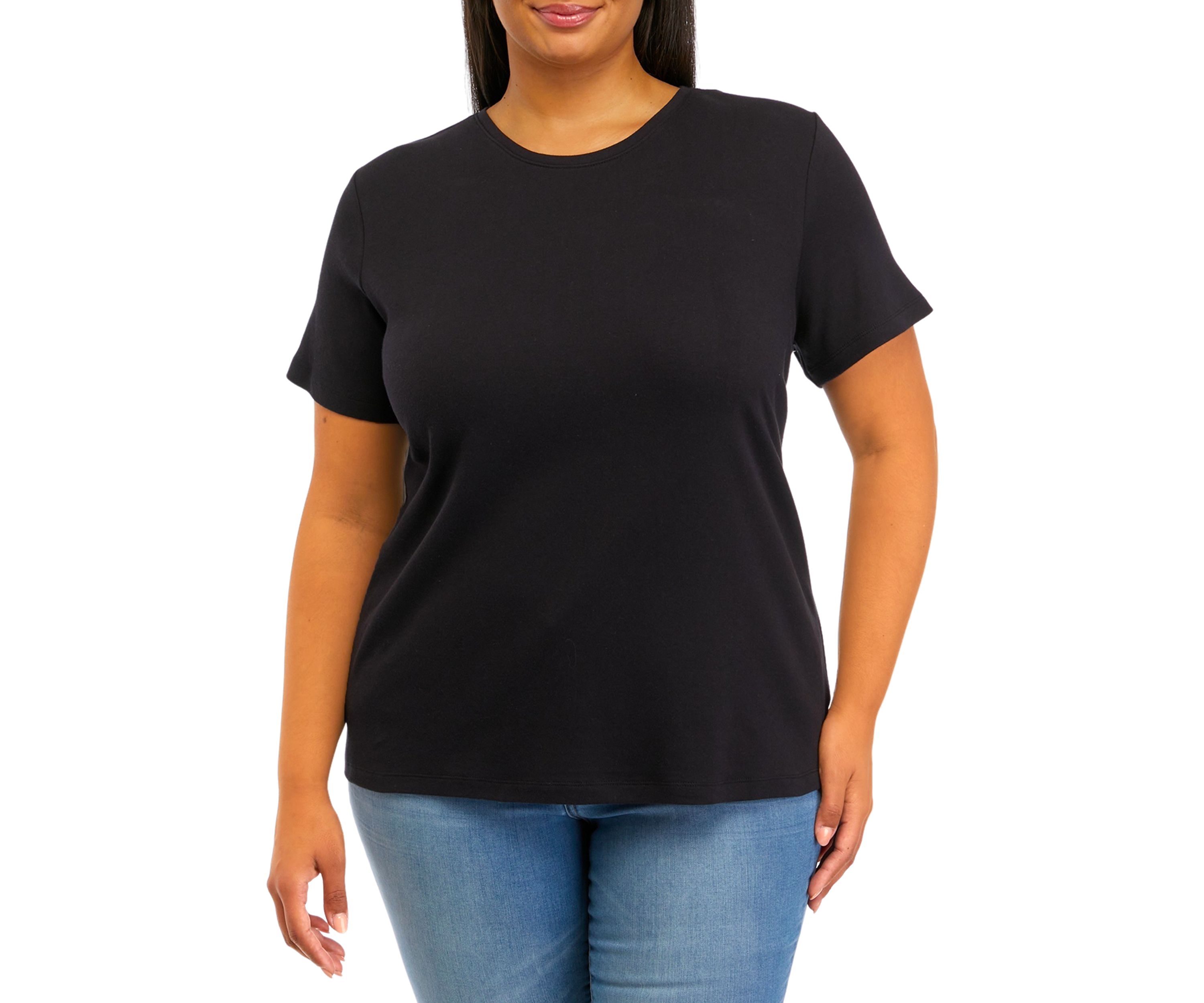 Plus Size Short Sleeve Cotton T-Shirt