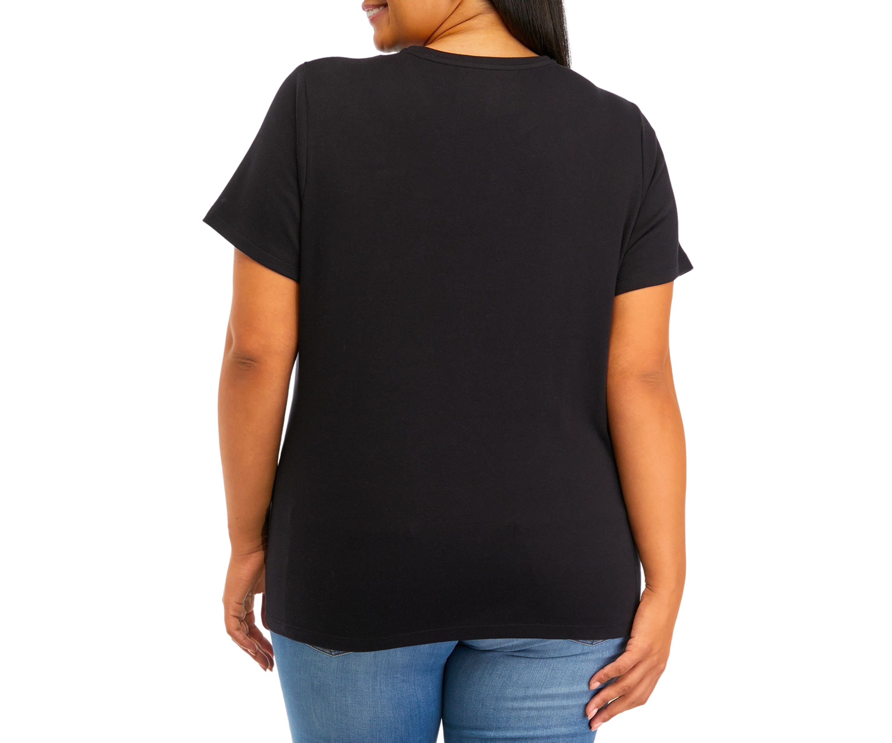 Plus Size Short Sleeve Cotton T-Shirt