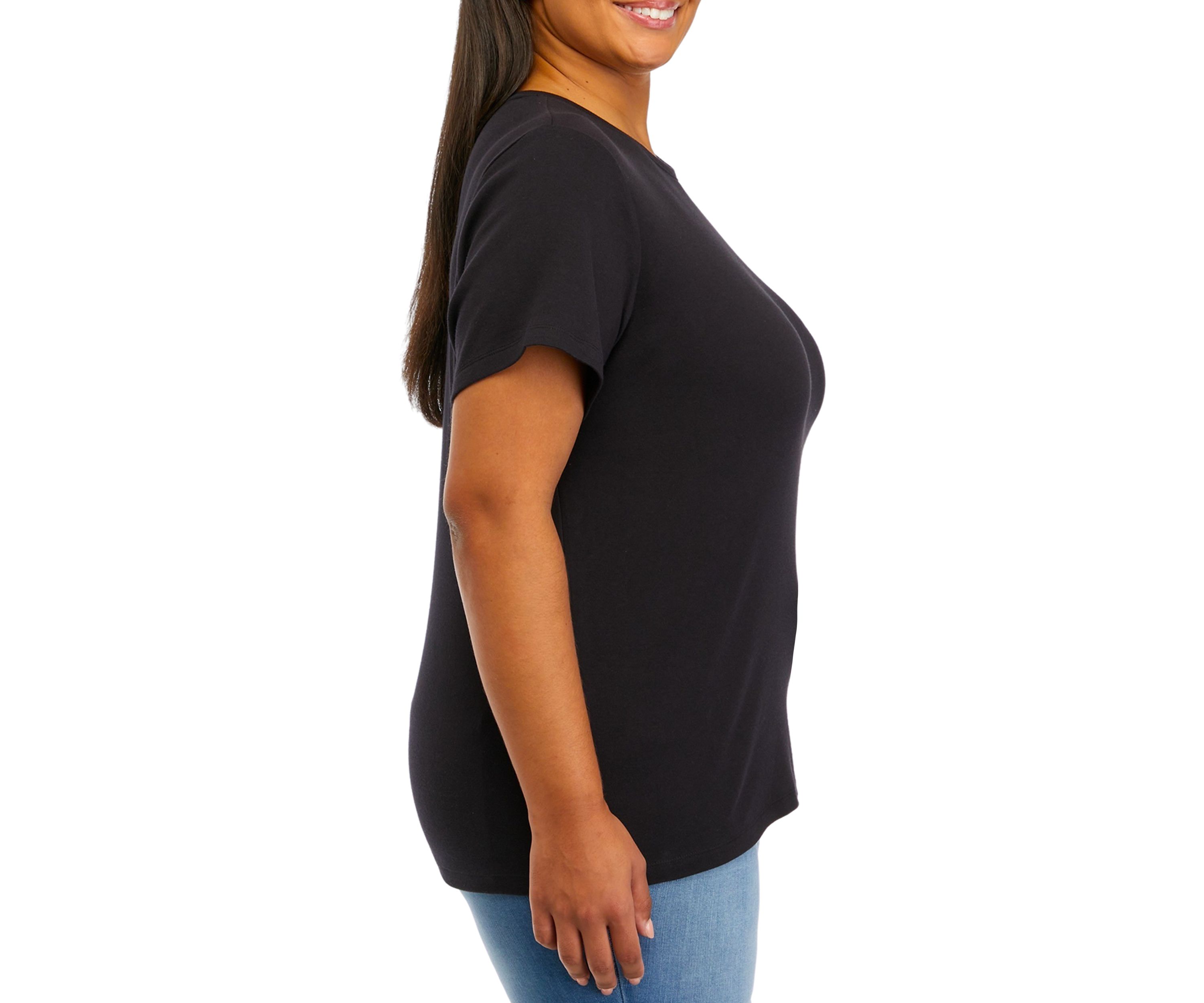 Plus Size Short Sleeve Cotton T-Shirt