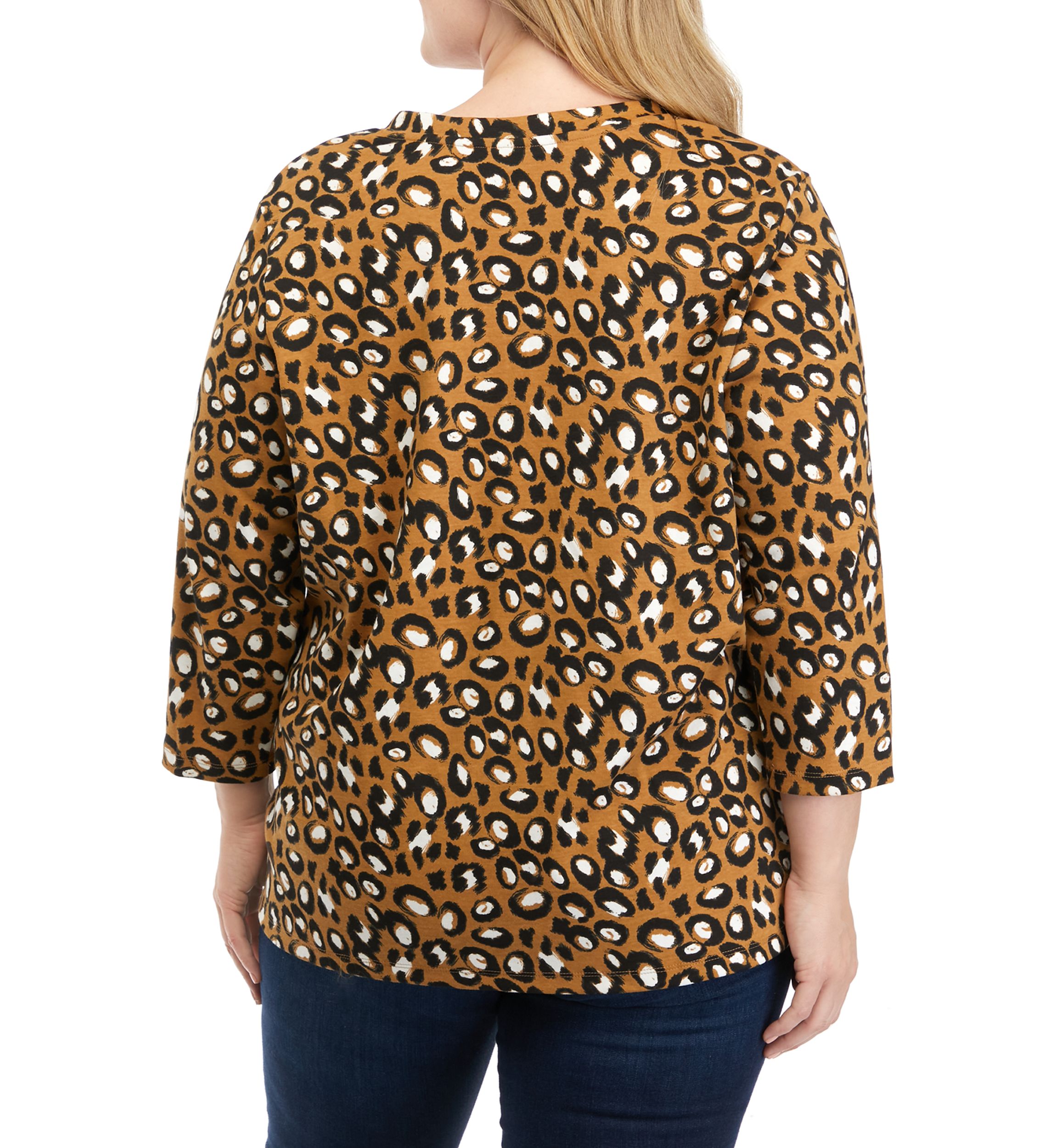 Plus Size Printed Blouse