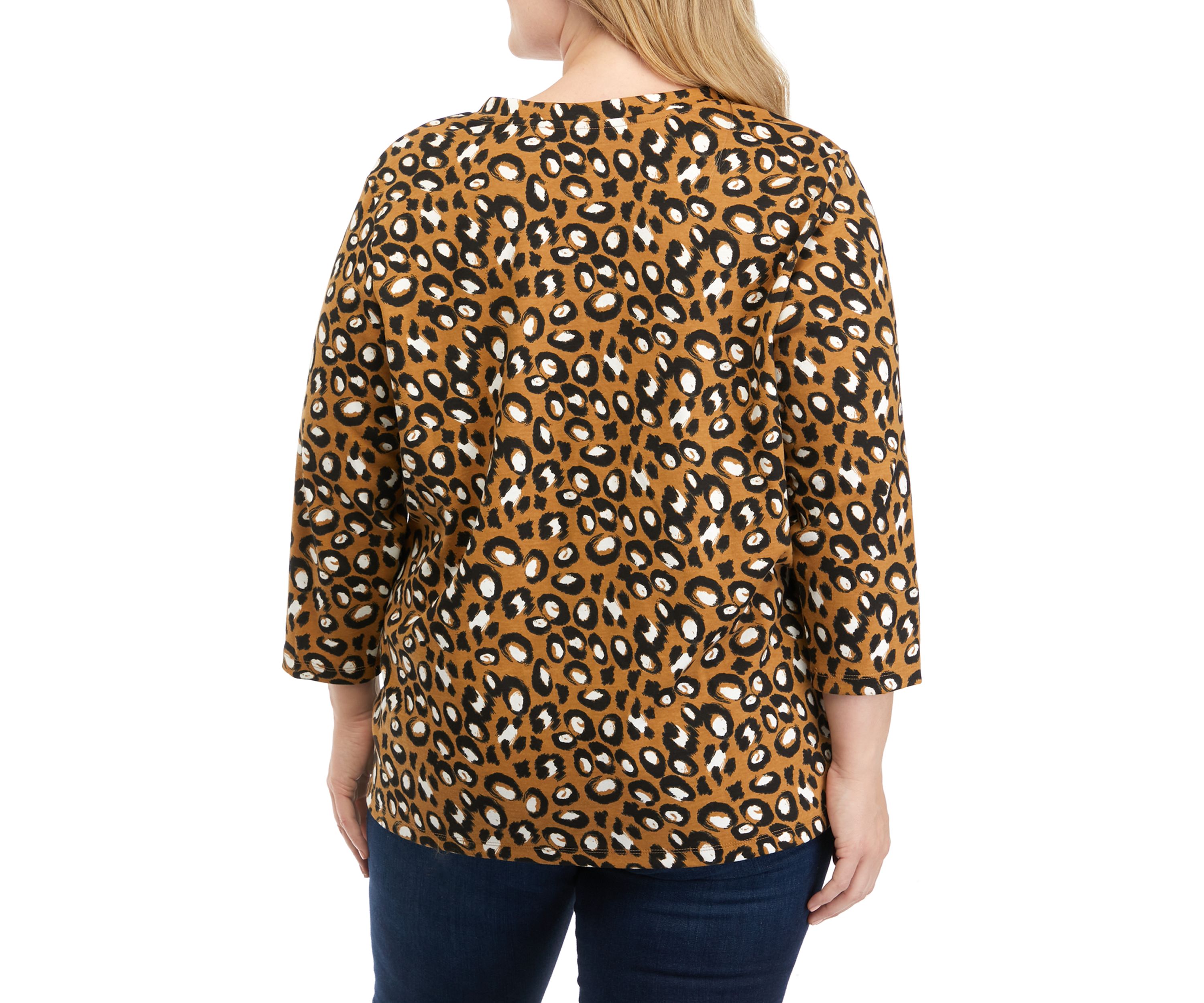 Plus Size Printed Blouse