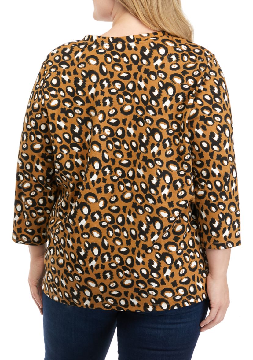 Plus Size Printed Blouse