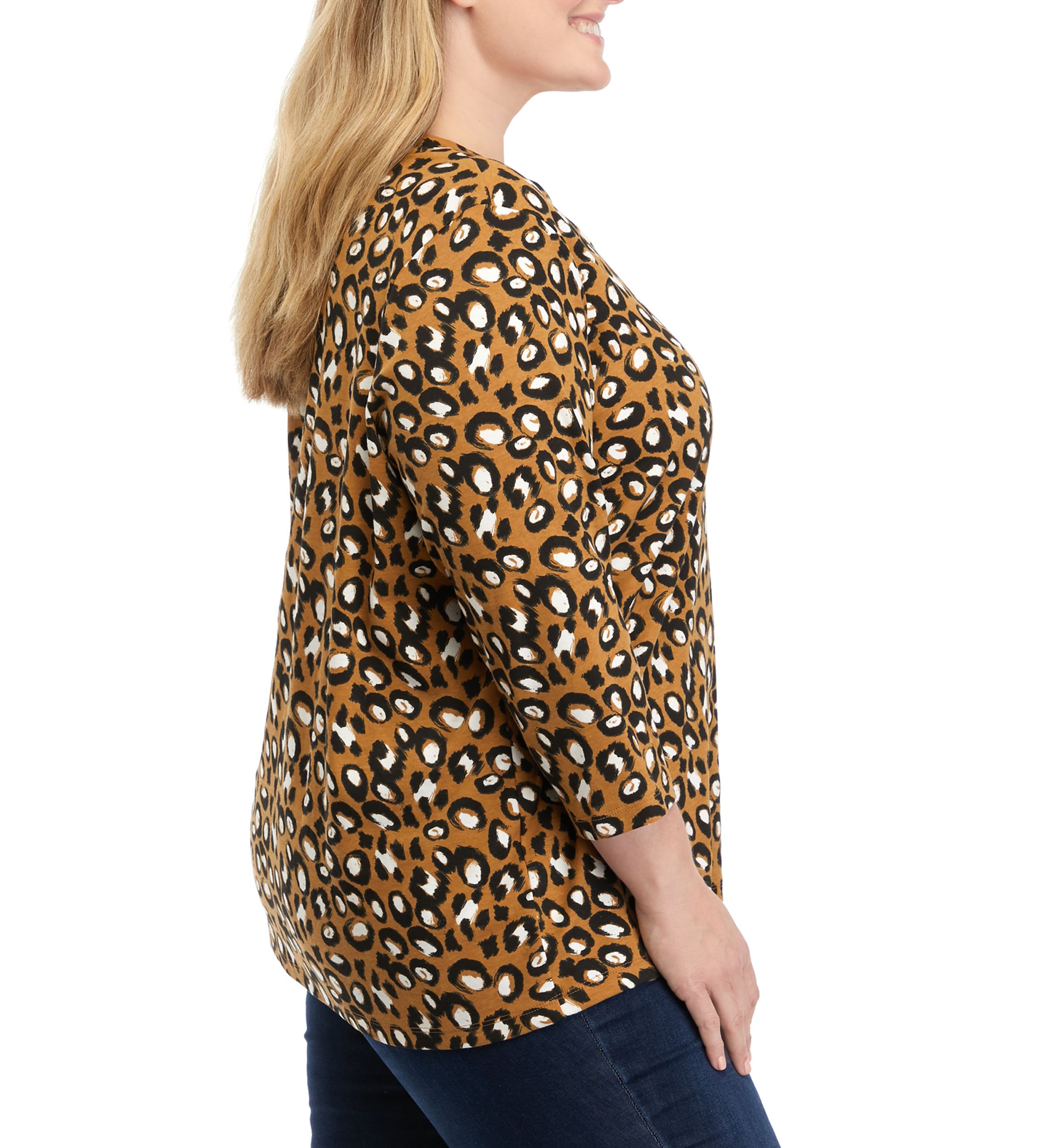 Plus Size Printed Blouse