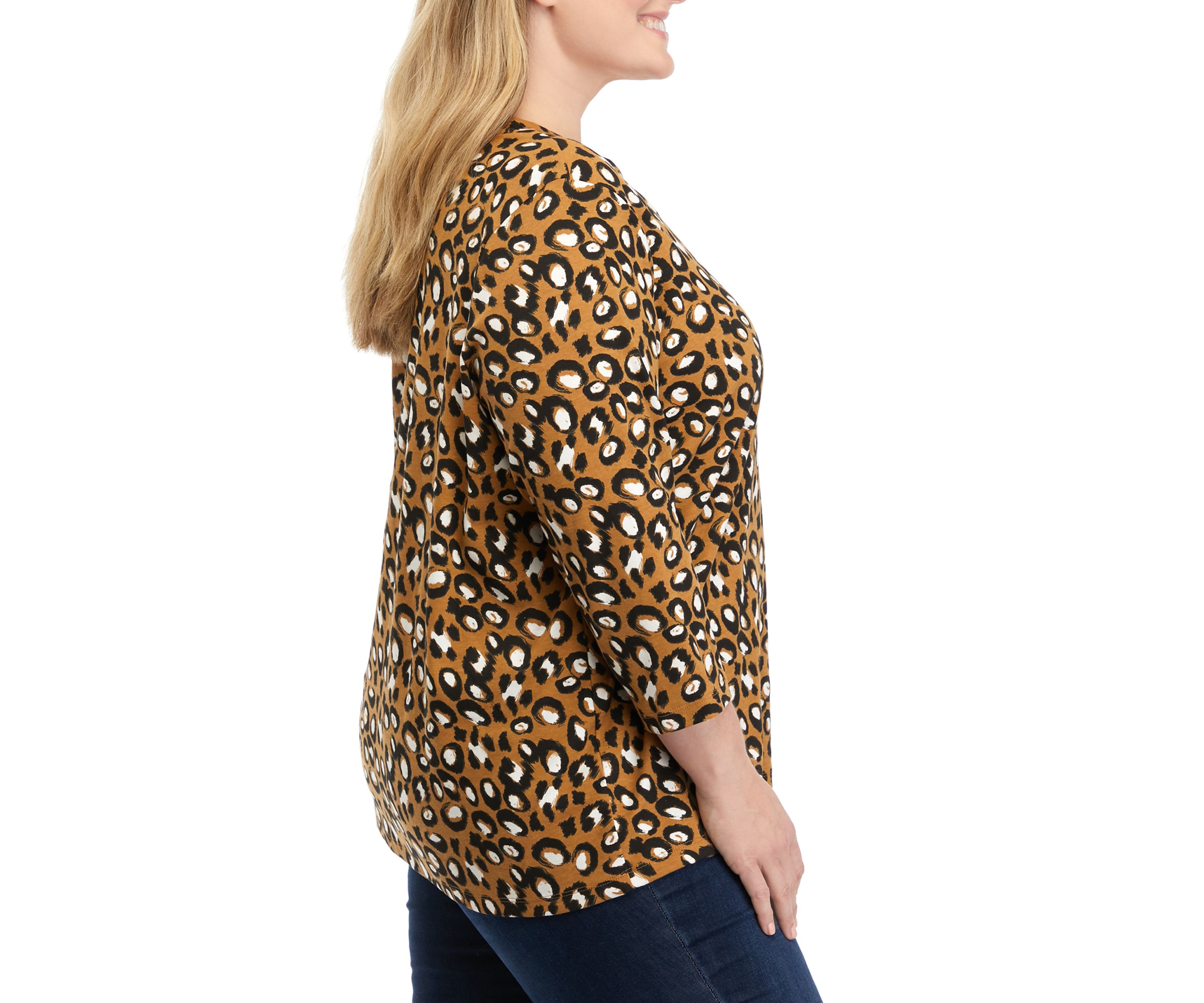 Plus Size Printed Blouse