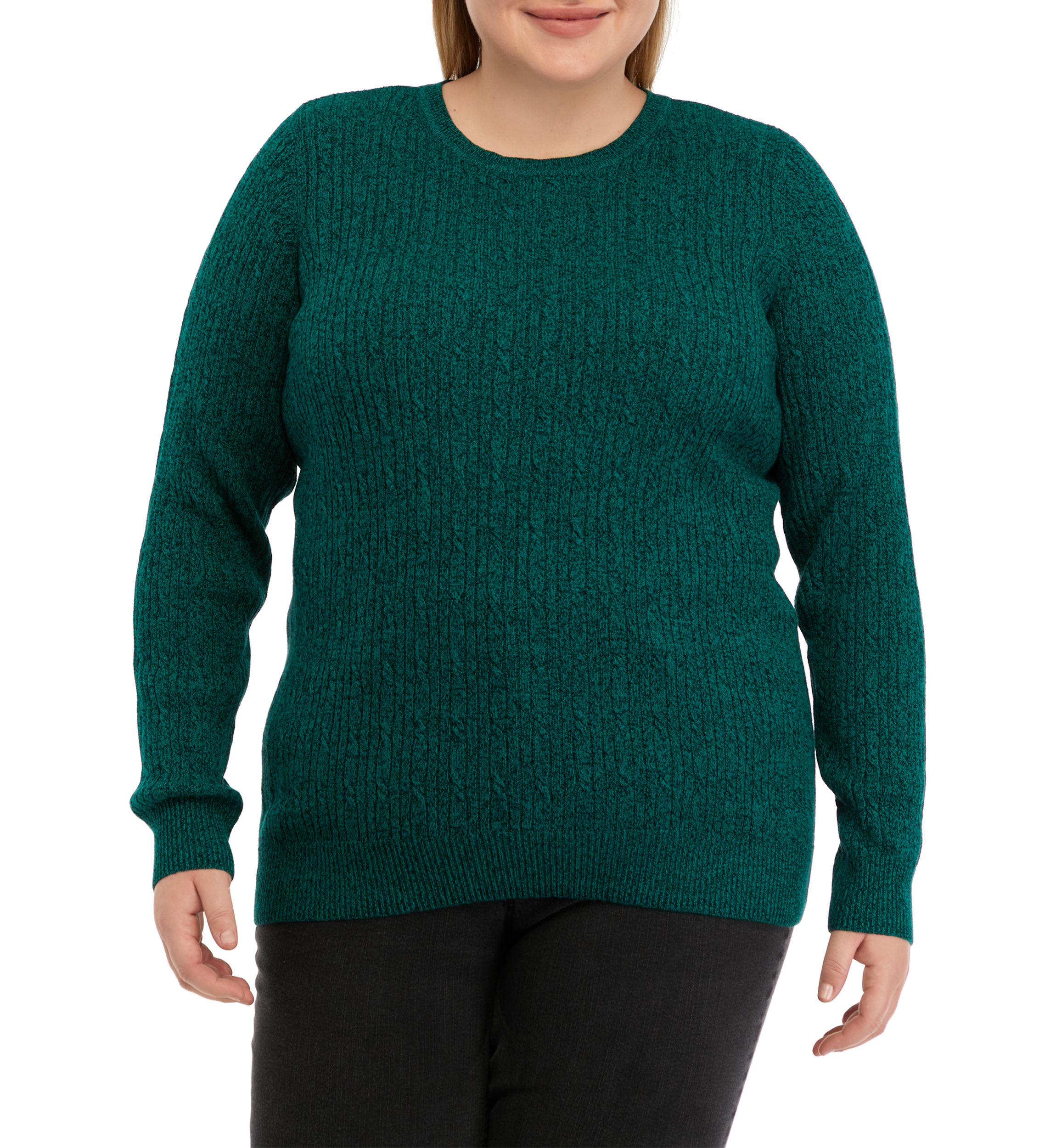 Plus Size Cable Knit Sweater