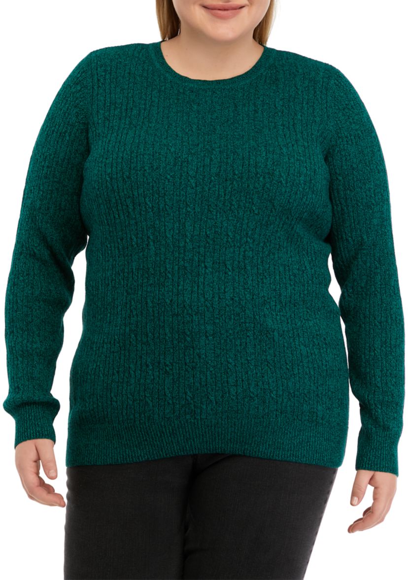 Plus Size Cable Knit Sweater
