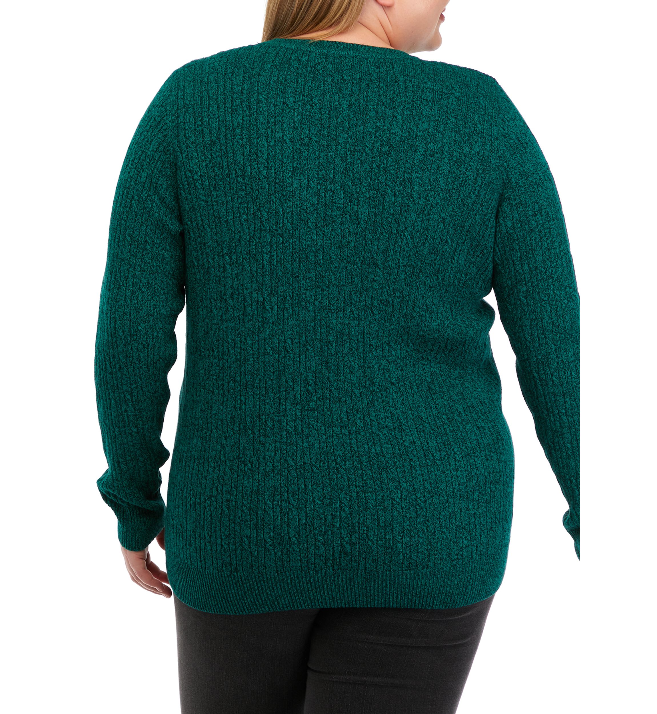 Plus Size Cable Knit Sweater