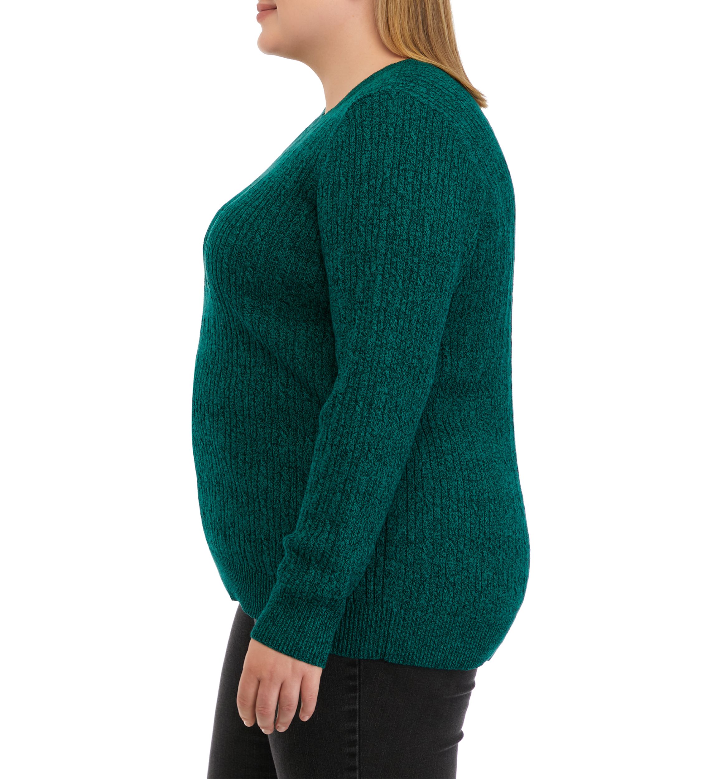 Plus Size Cable Knit Sweater