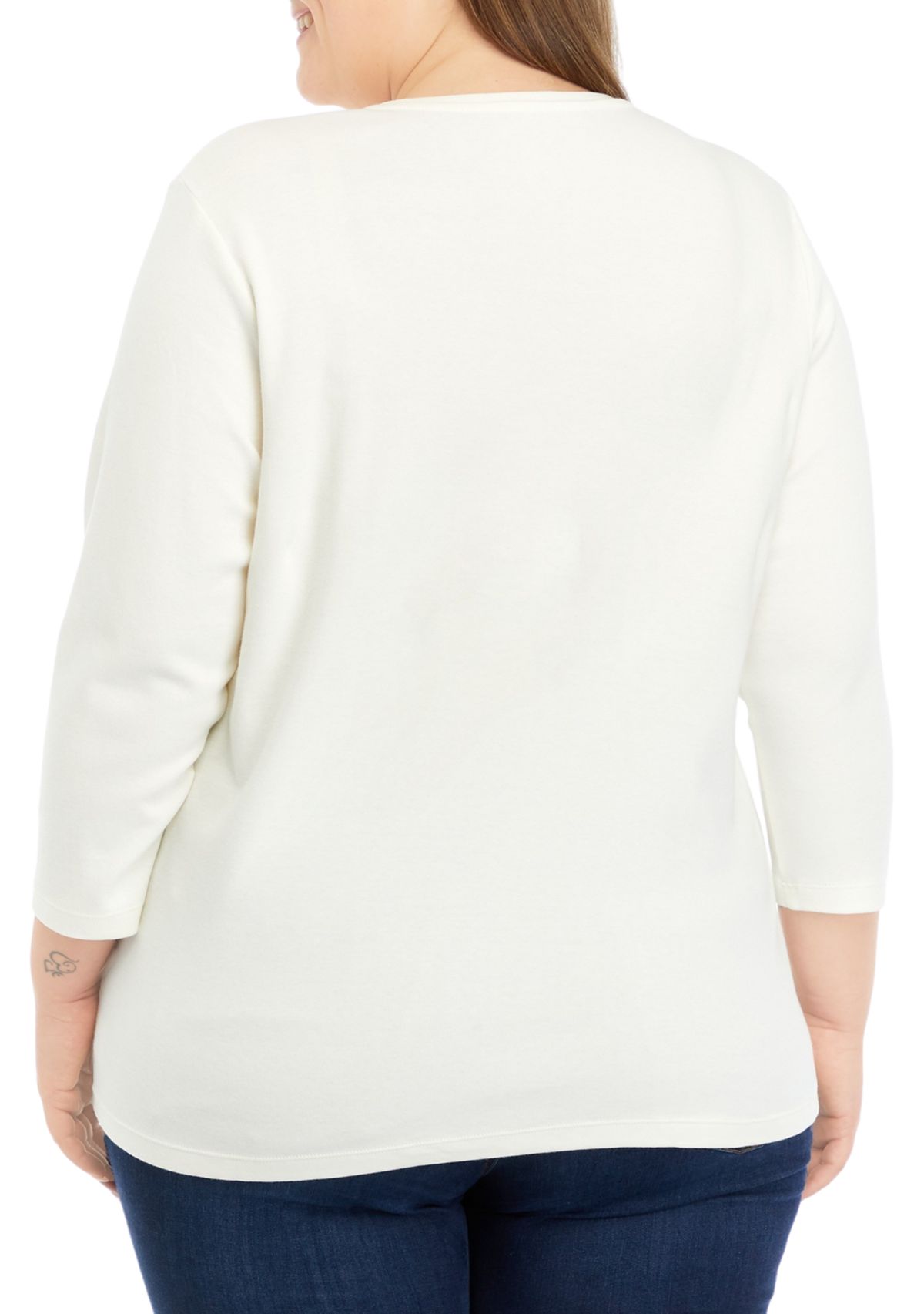 Plus Size Happy Holidays Graphic Top
