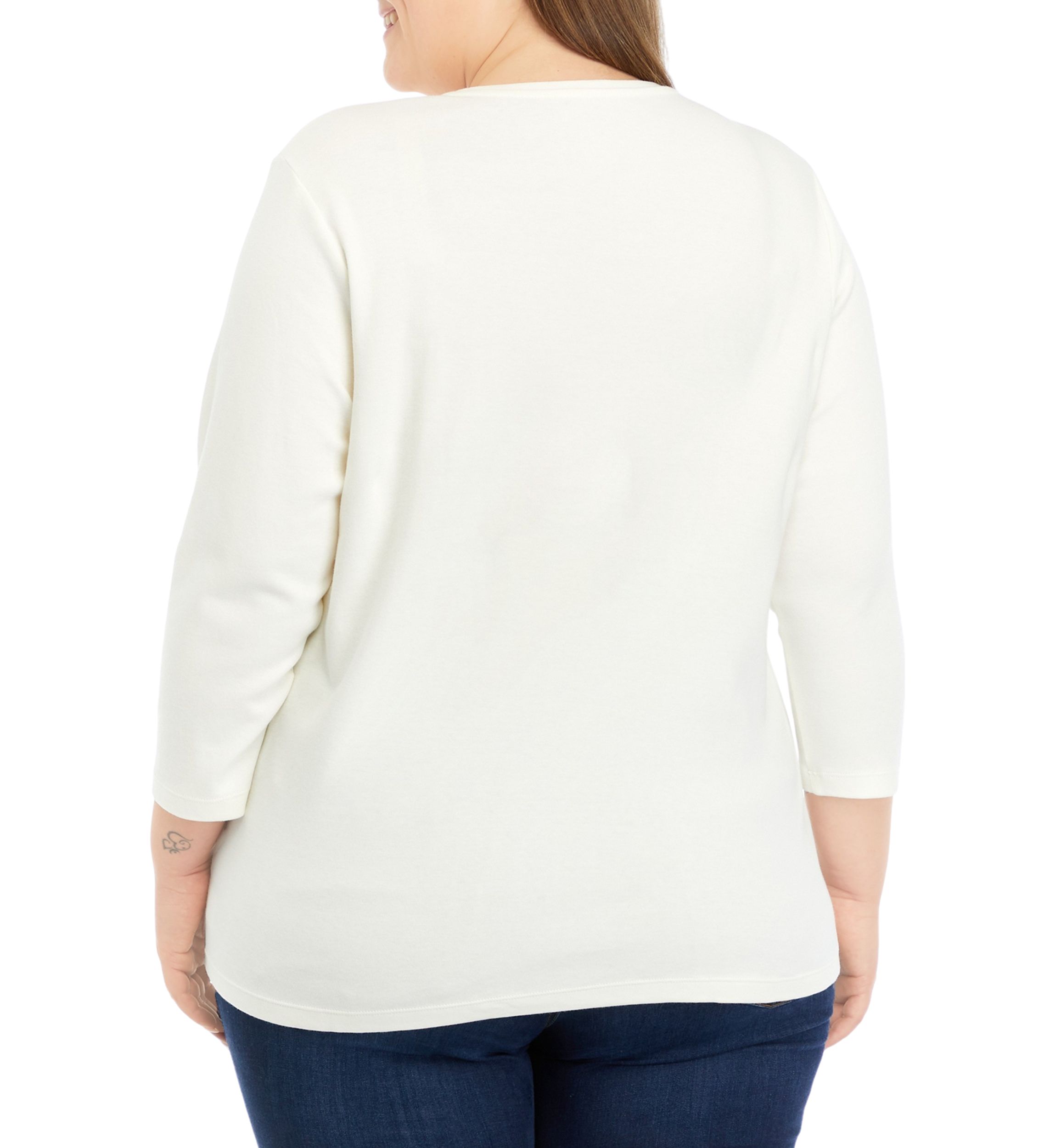Plus Size Happy Holidays Graphic Top