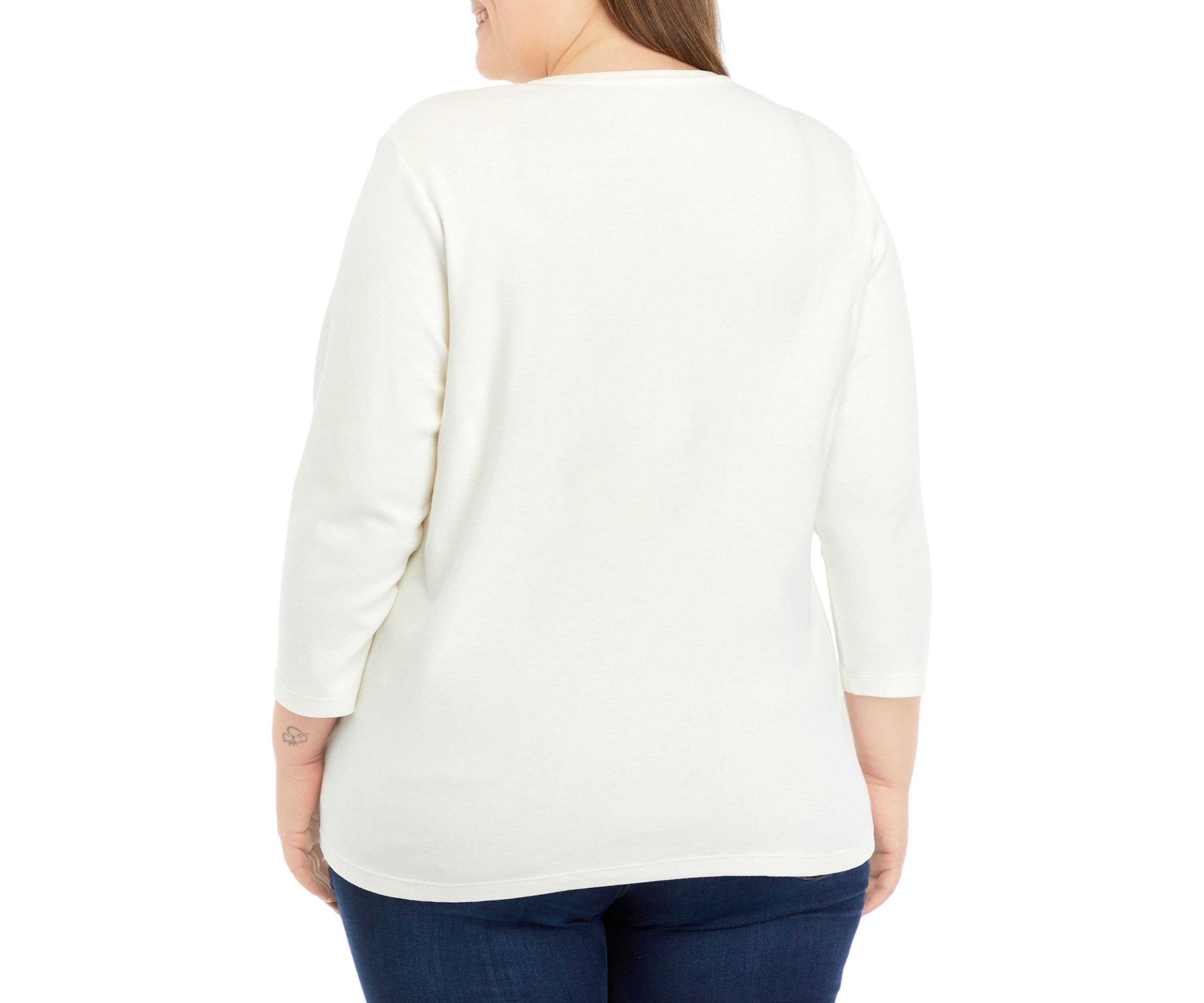 Plus Size Happy Holidays Graphic Top