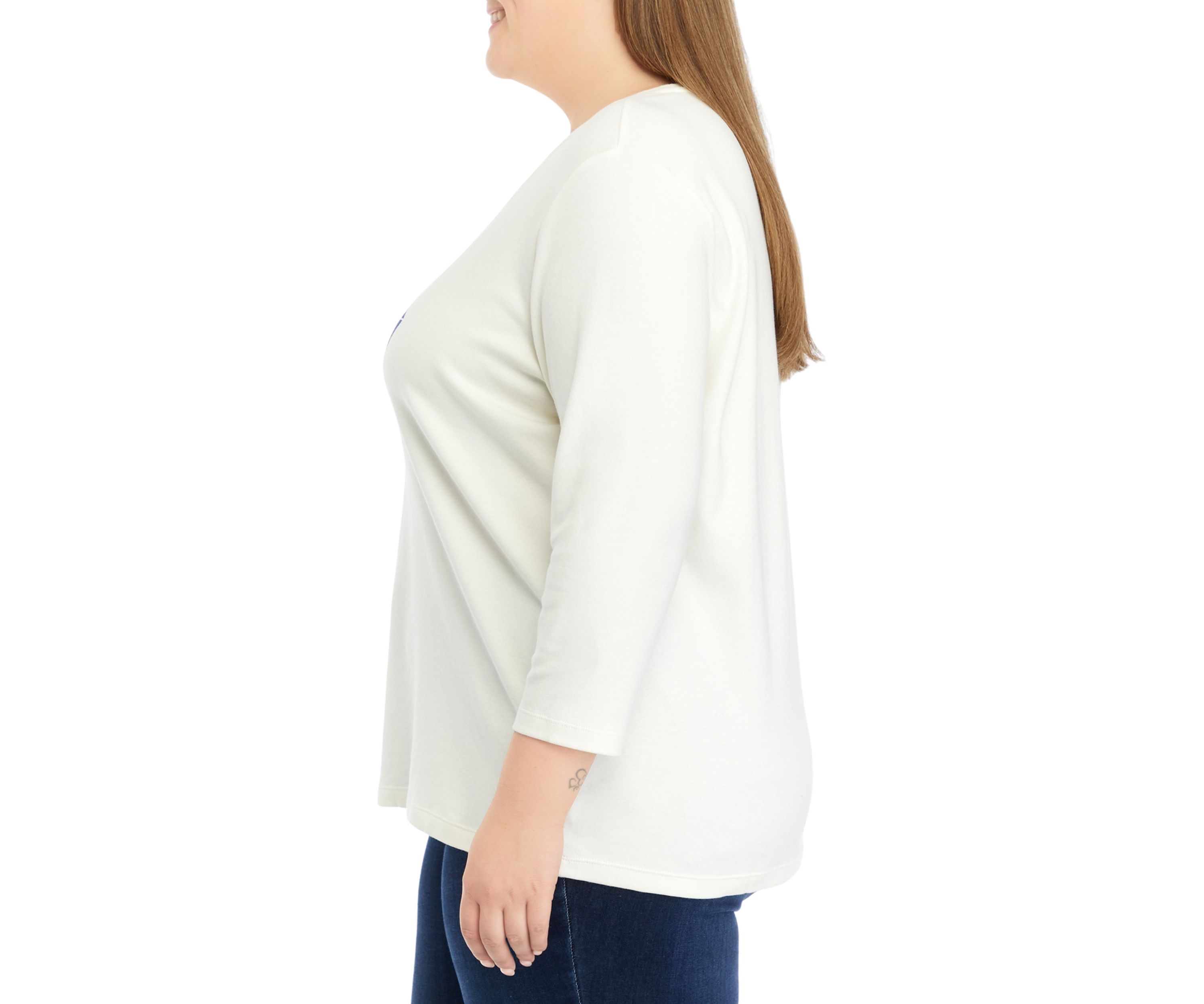 Plus Size Happy Holidays Graphic Top