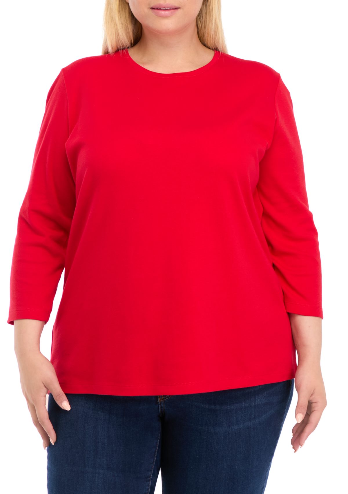 Plus Size Solid Top