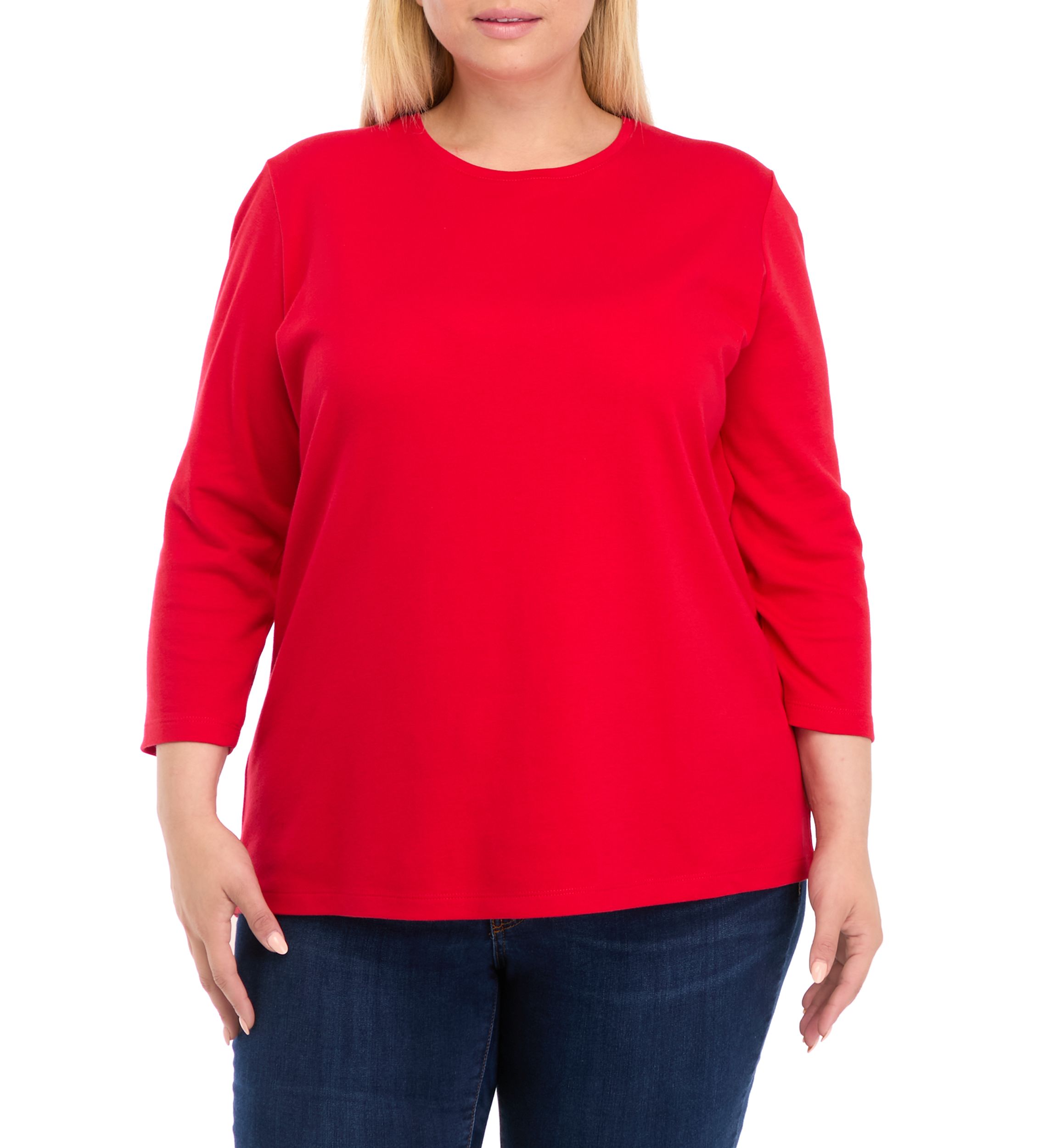 Plus Size Solid Top