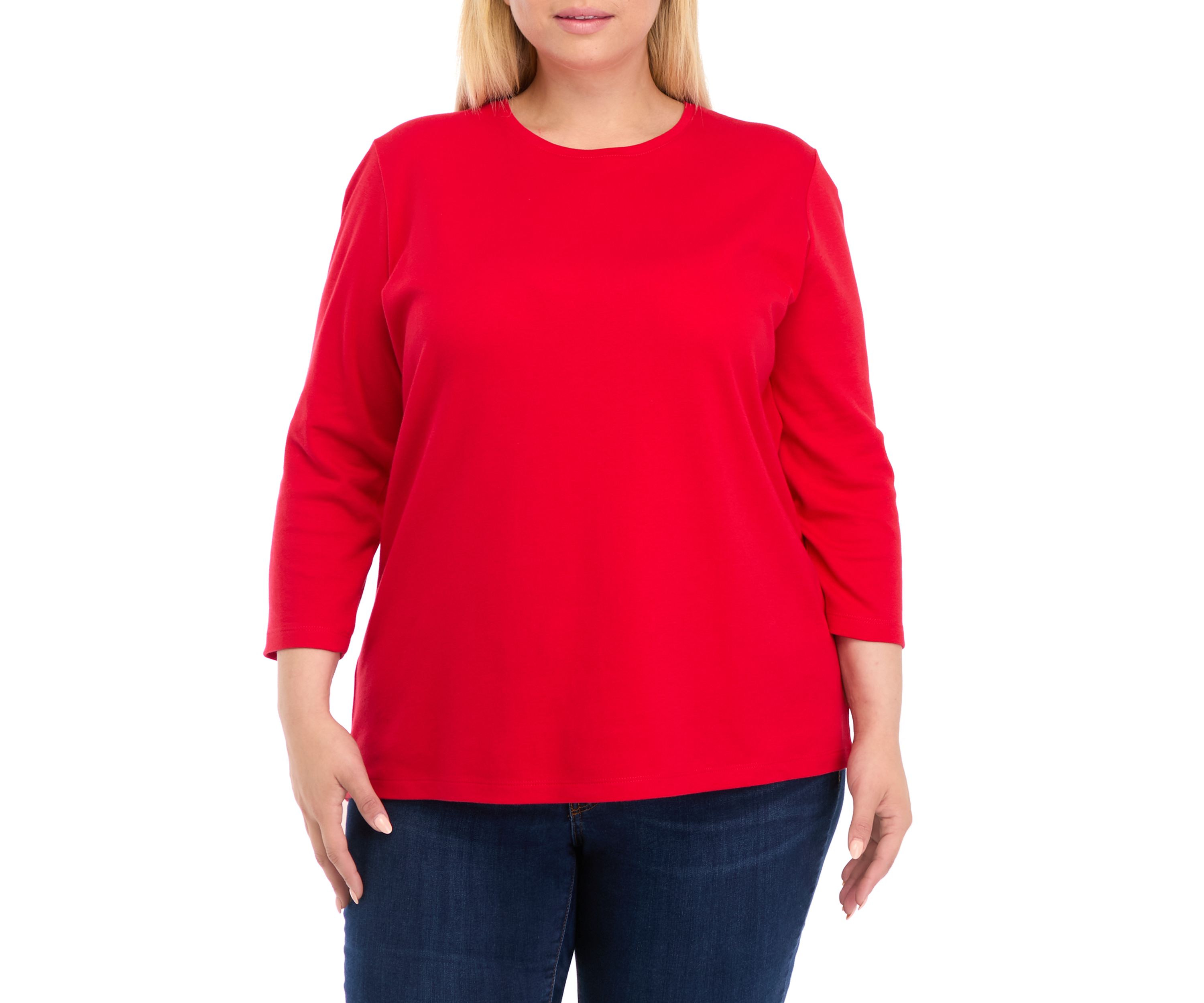 Plus Size Solid Top