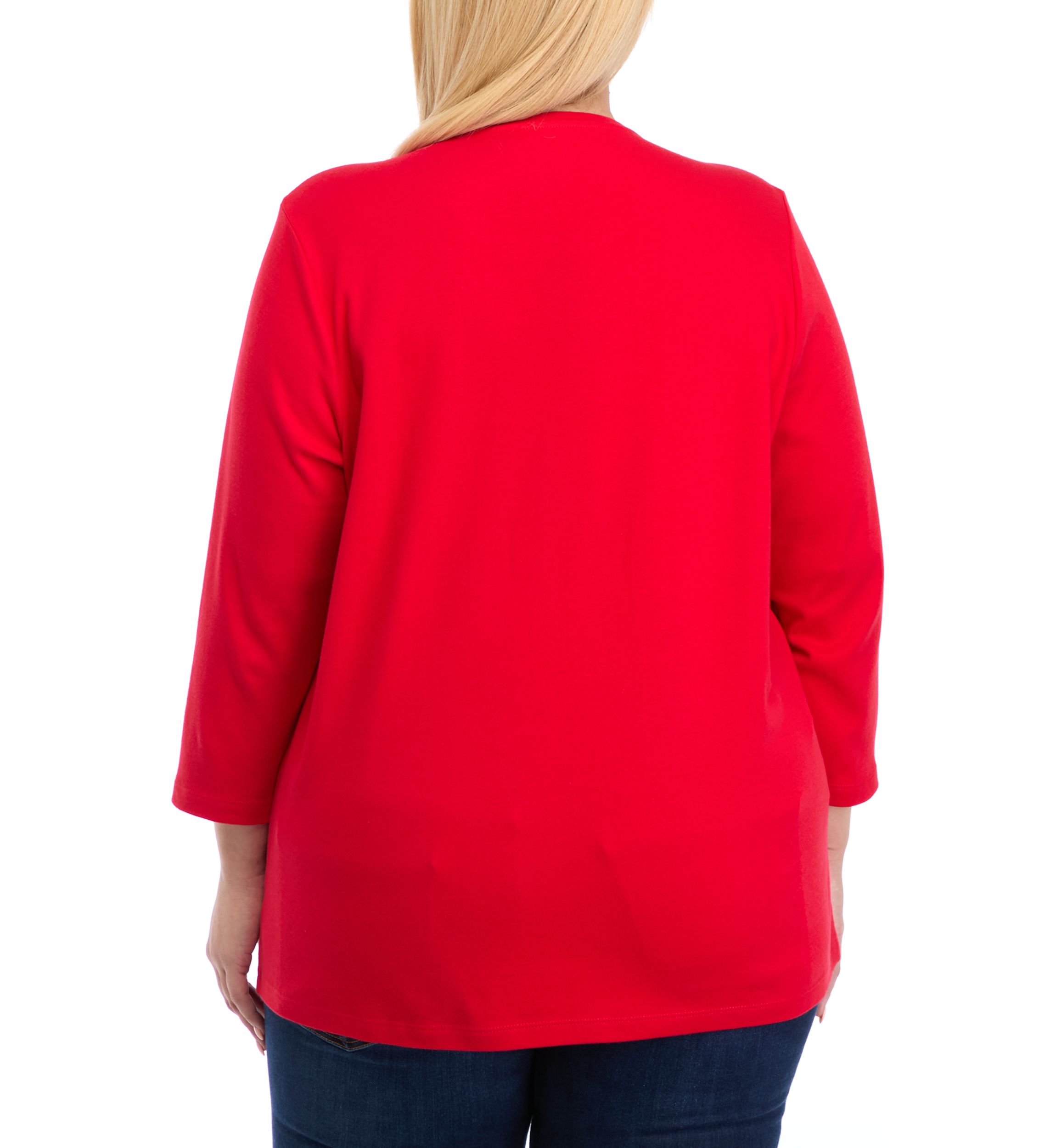 Plus Size Solid Top