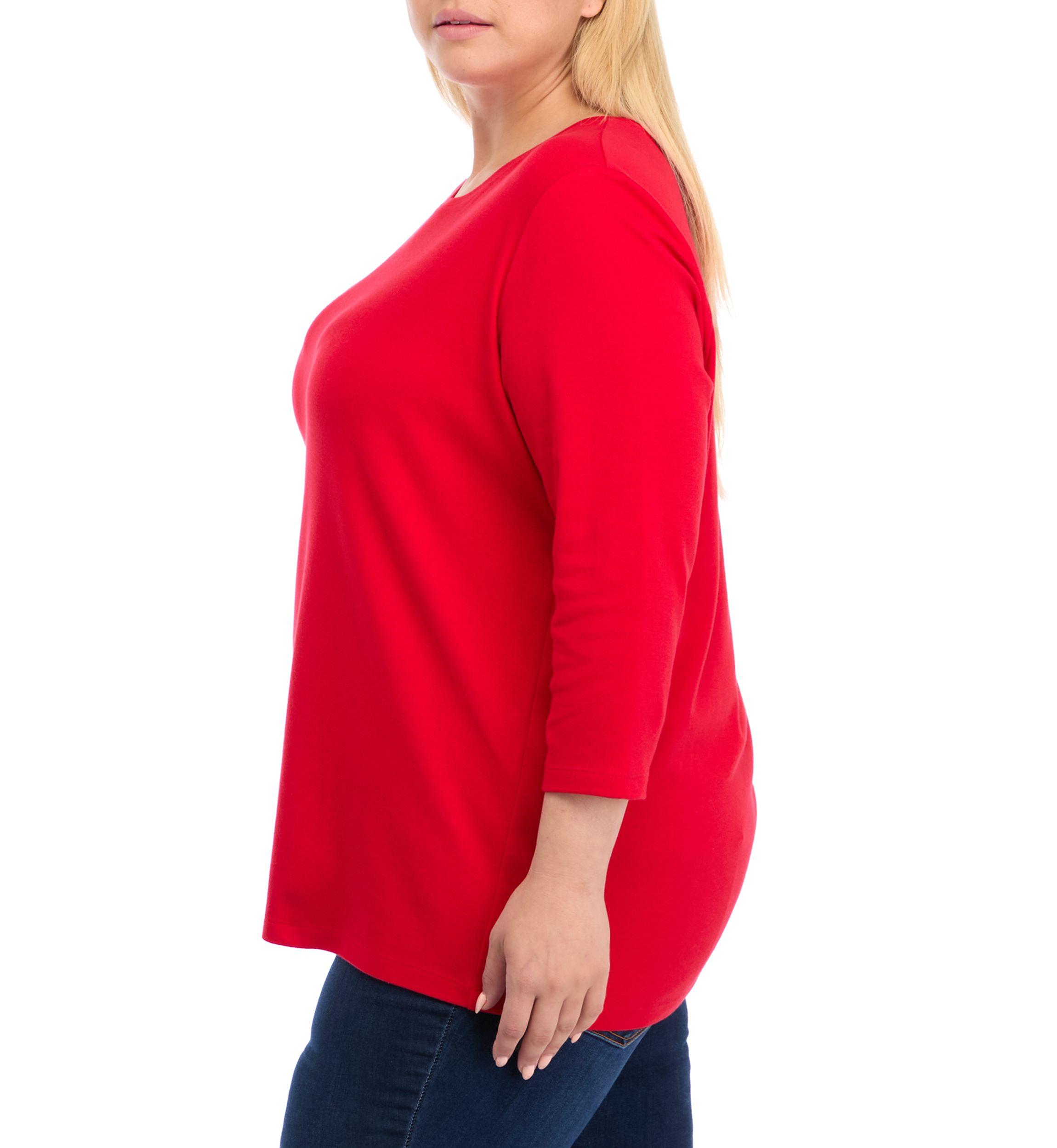 Plus Size Solid Top