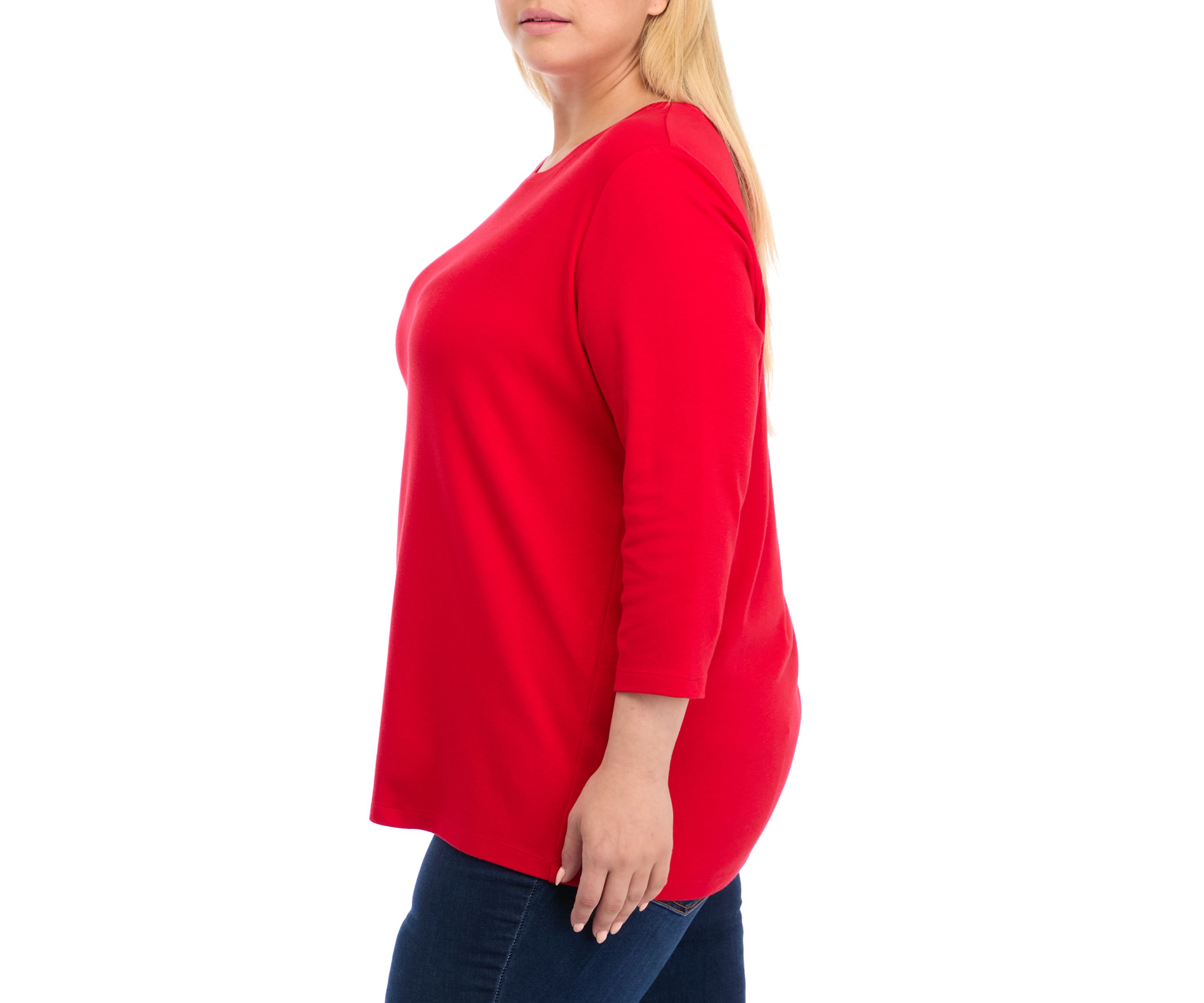Plus Size Solid Top