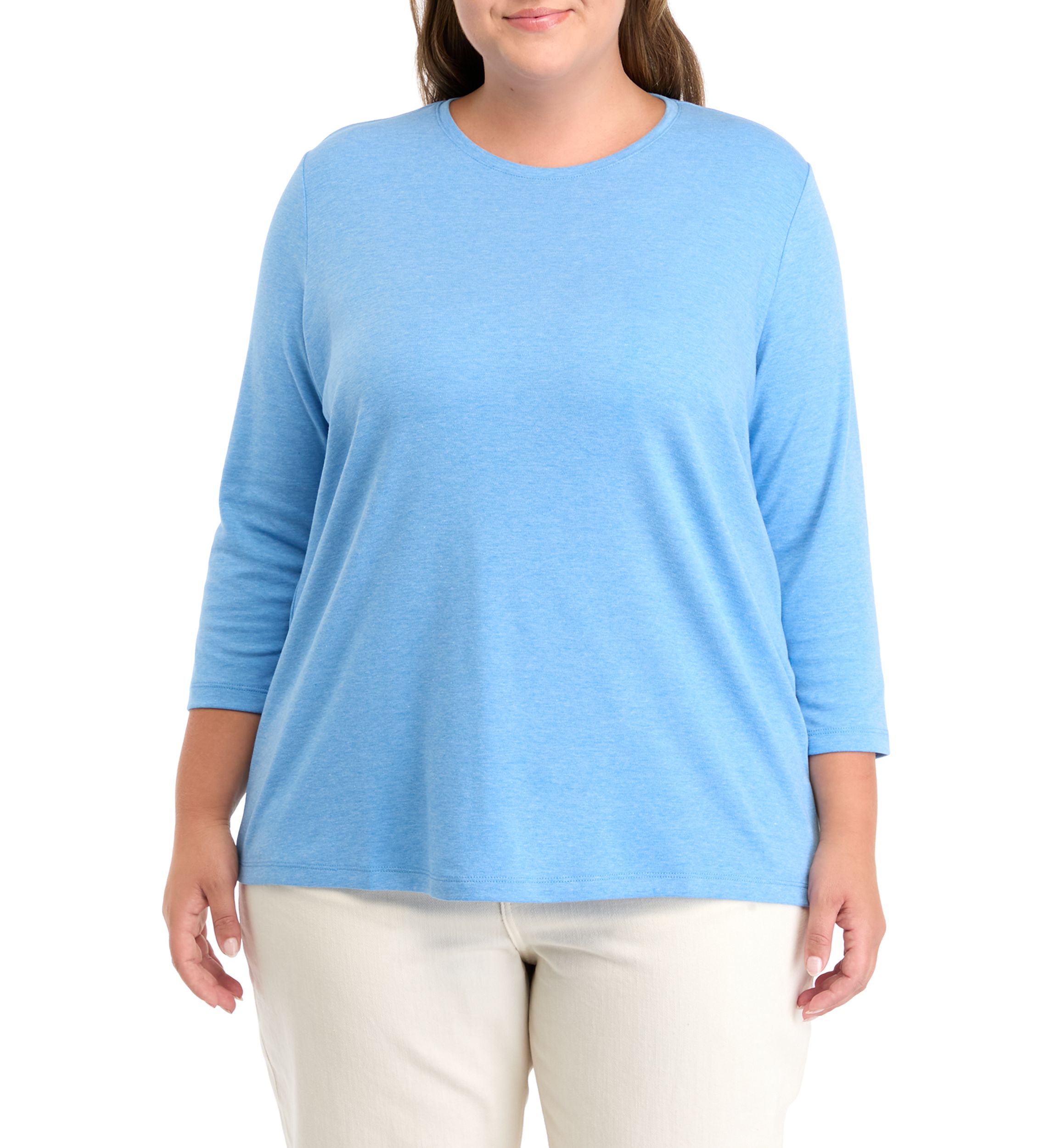 Plus Size Heather Knit Top