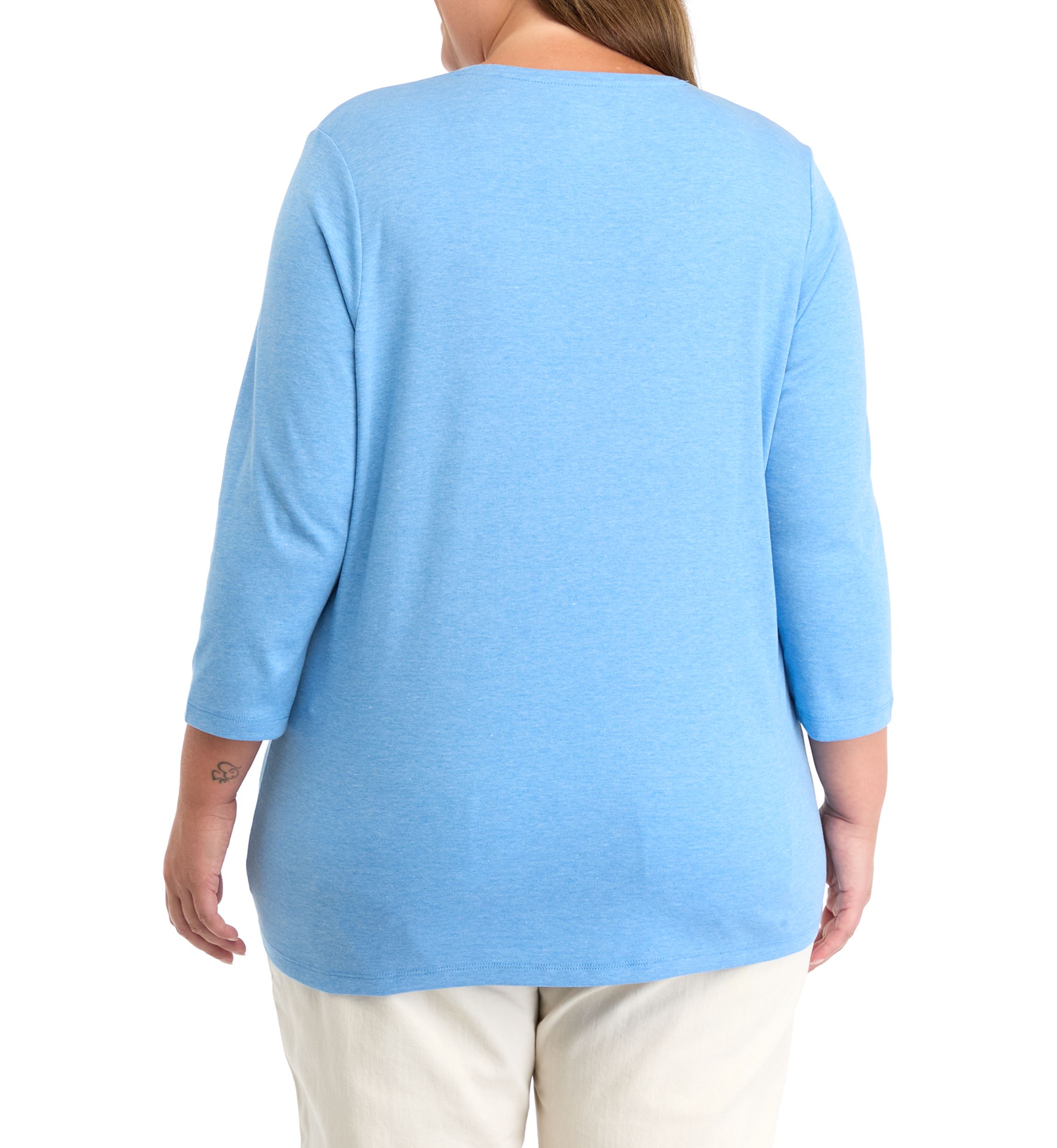 Plus Size Heather Knit Top