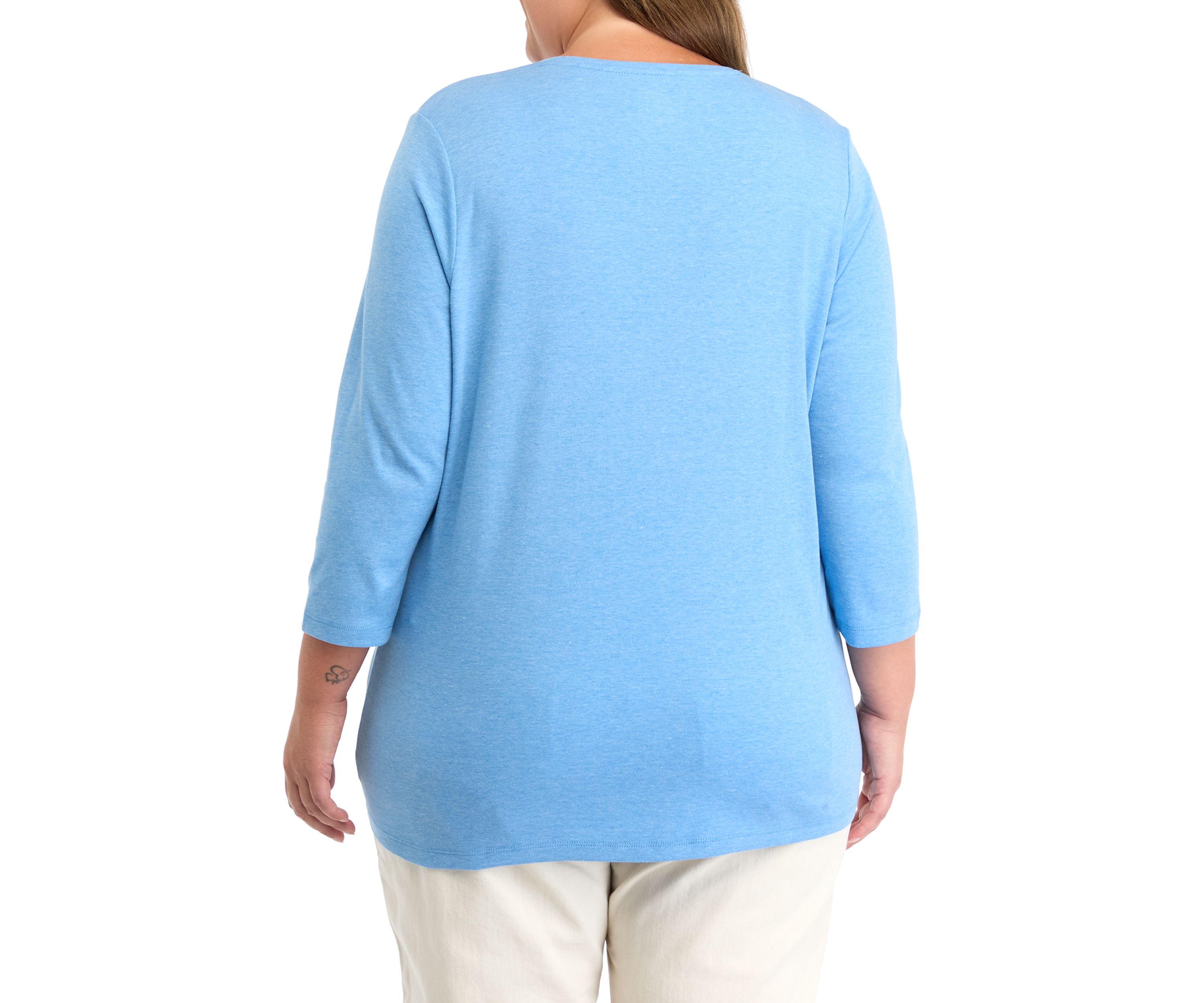 Plus Size Heather Knit Top