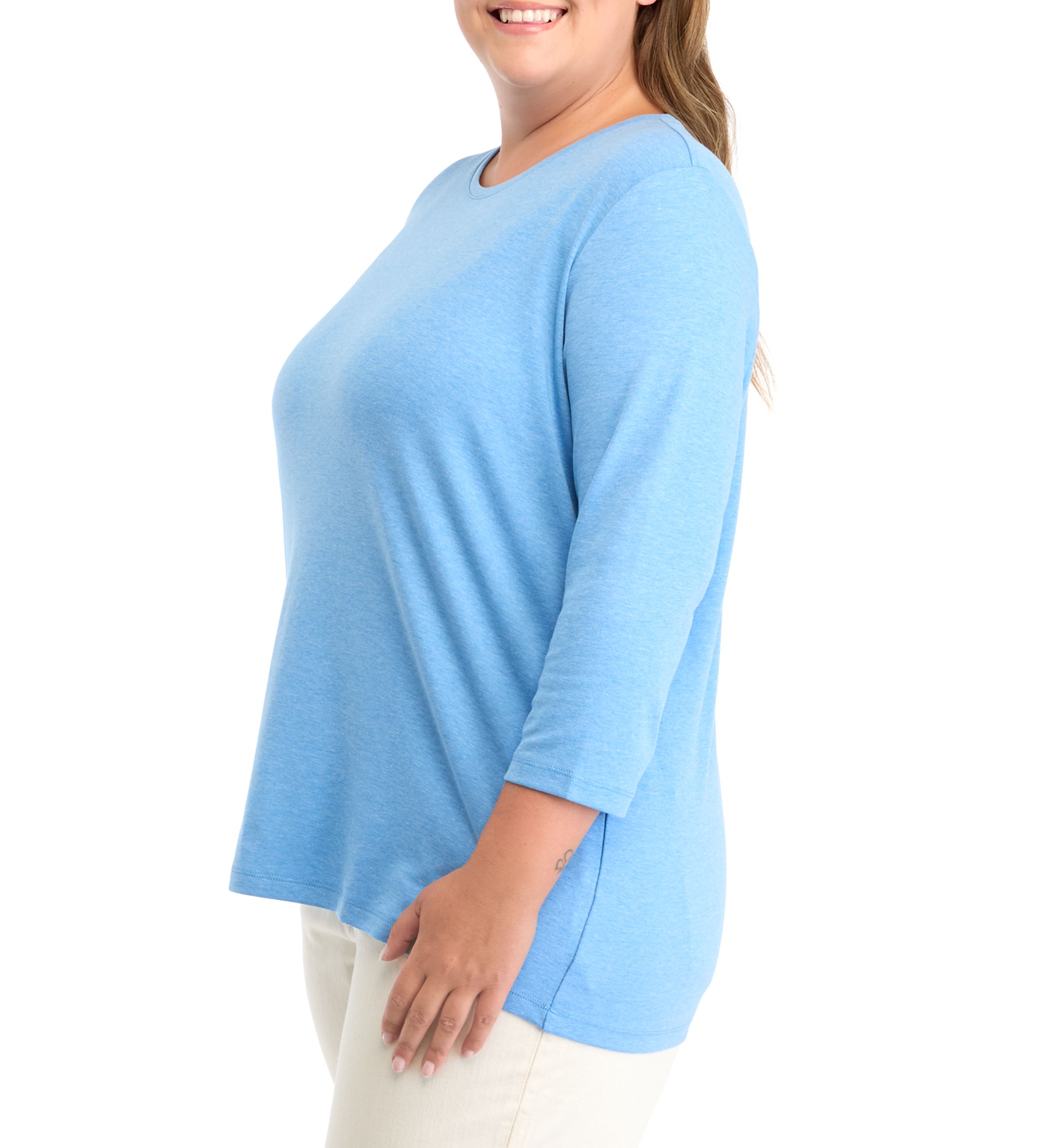 Plus Size Heather Knit Top
