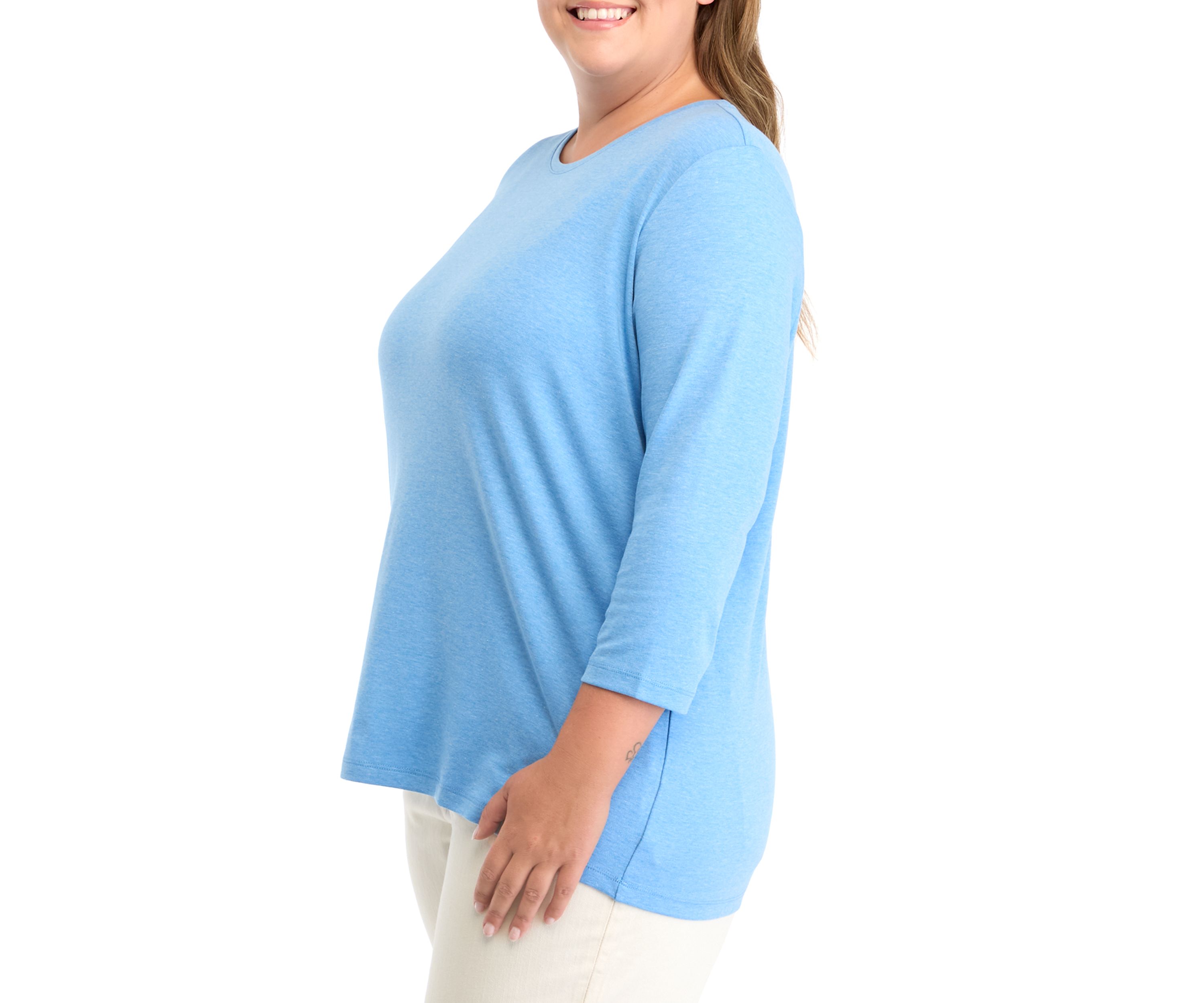 Plus Size Heather Knit Top