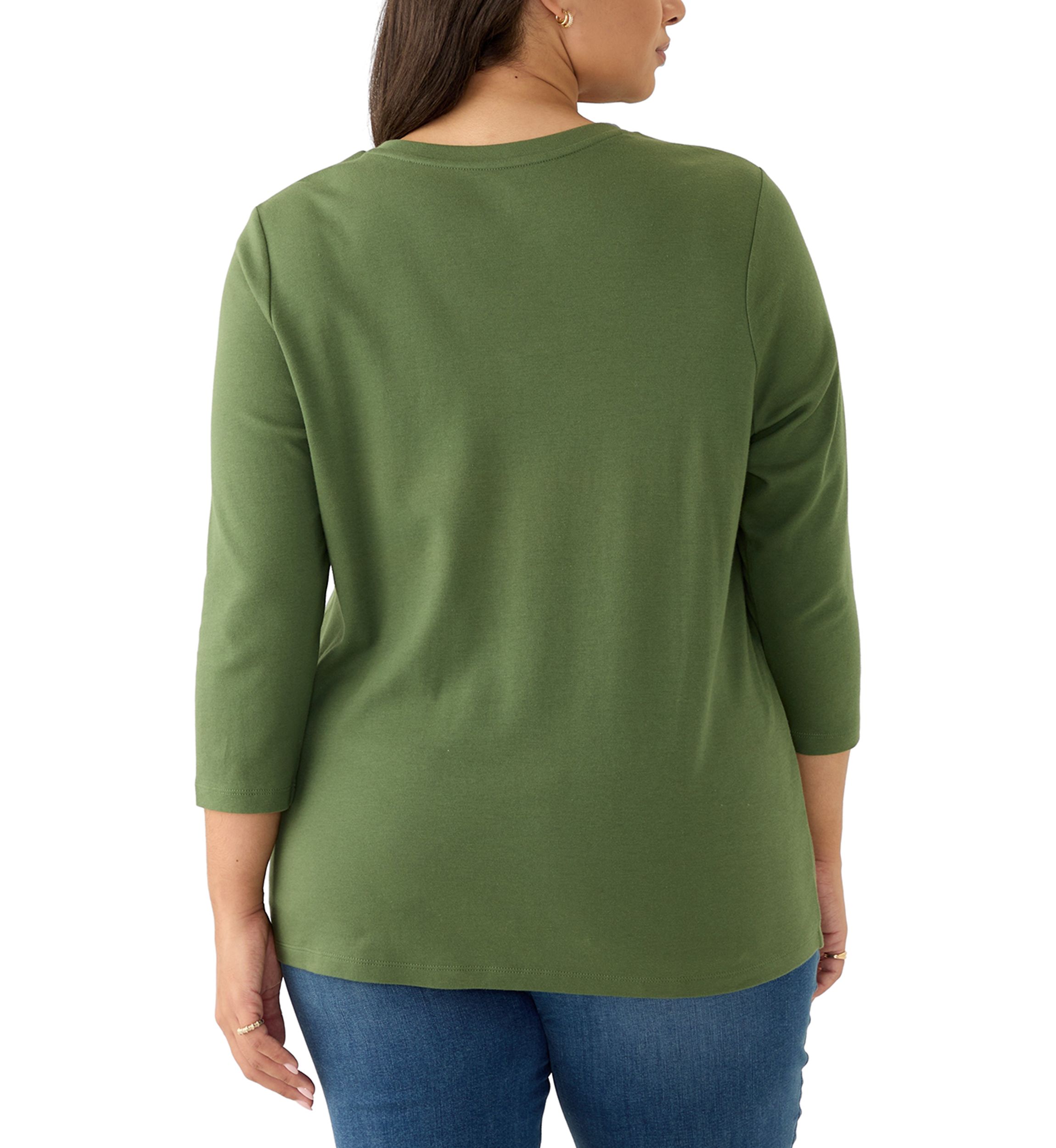 Plus Size Henley Shirt 