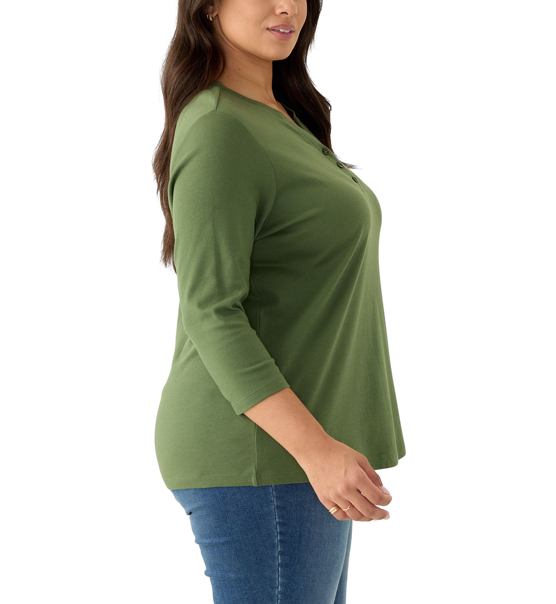 Plus Size Henley Shirt 