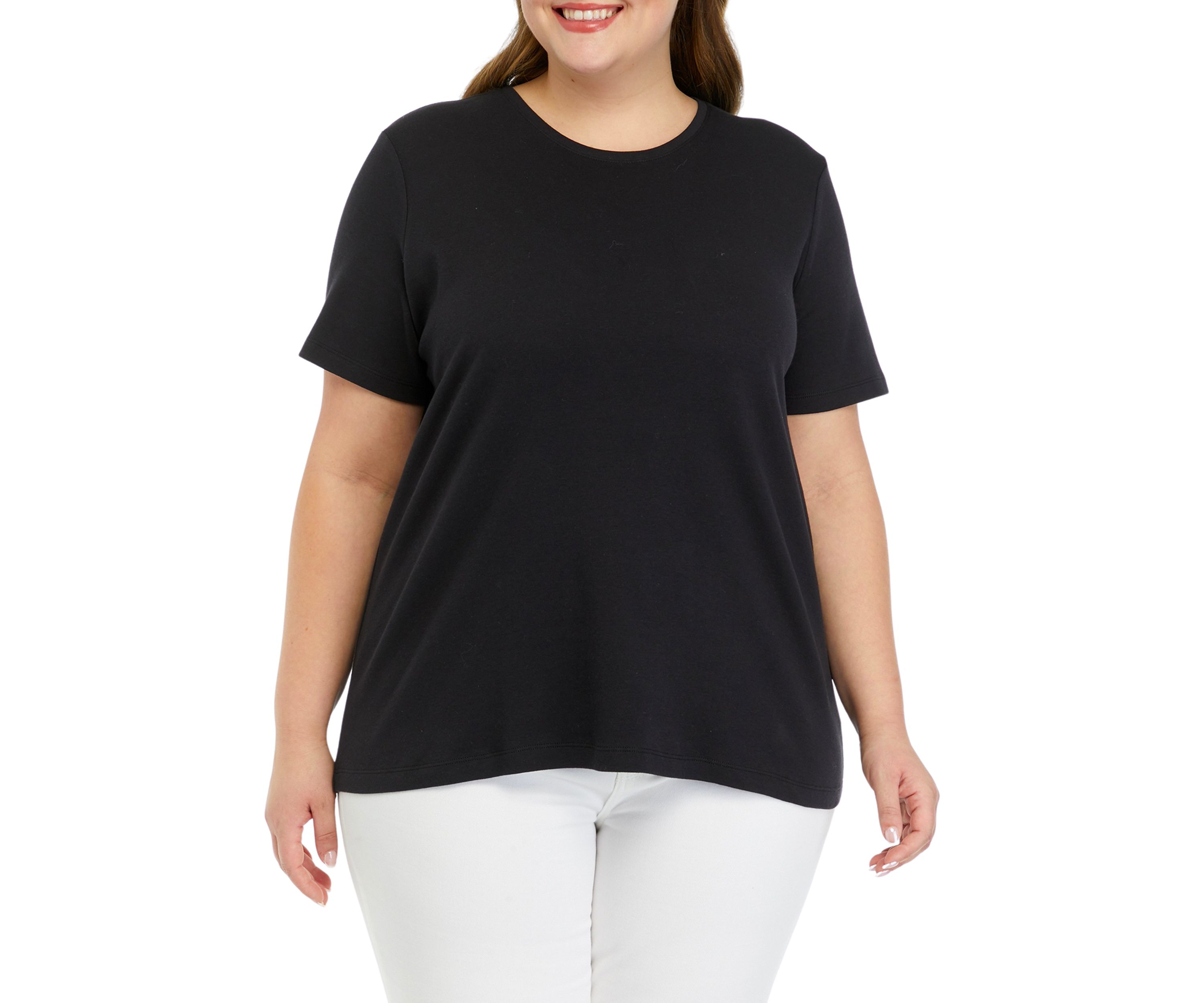 Plus Size Short Sleeve Crew Neck T-Shirt