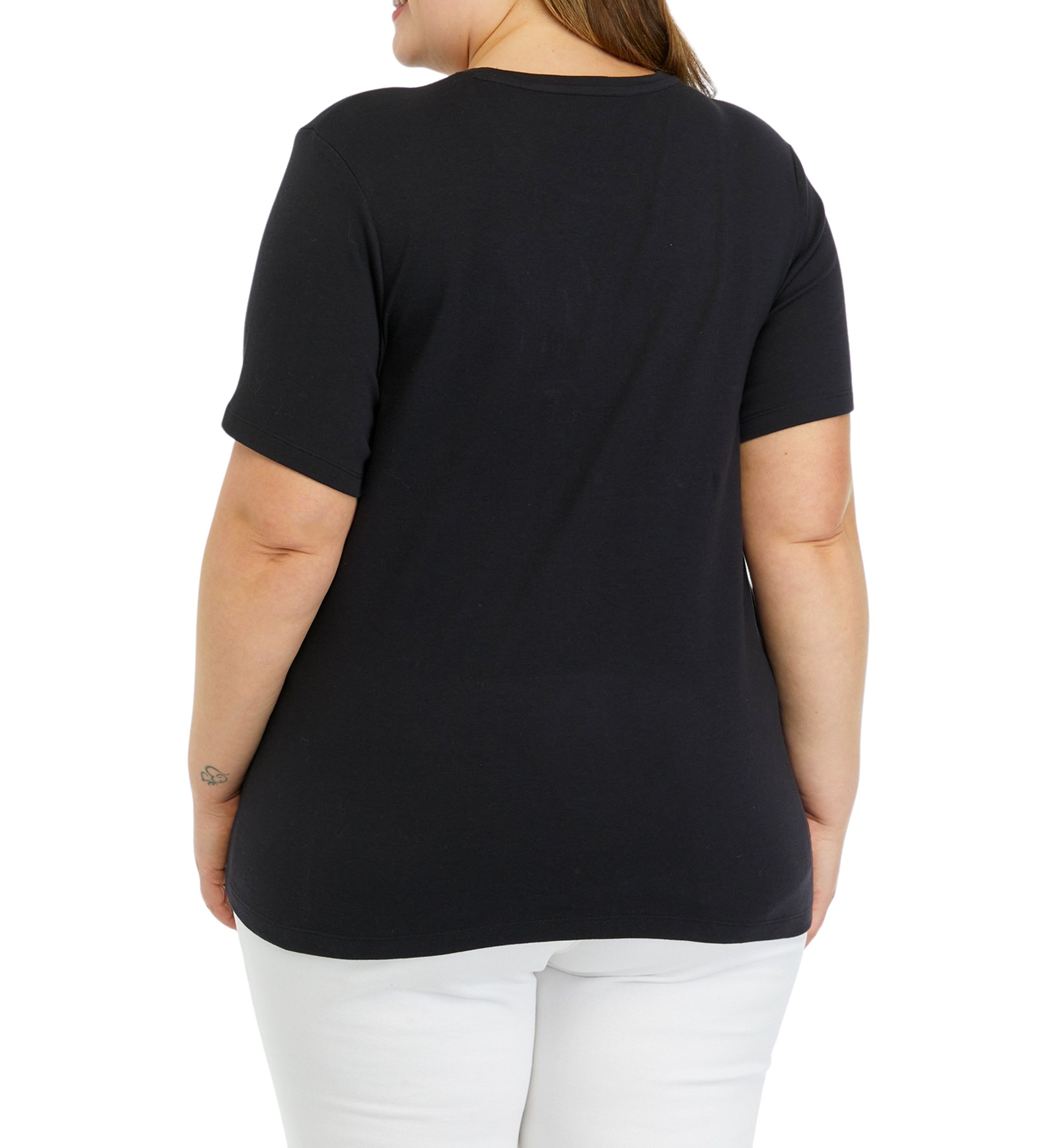 Plus Size Short Sleeve Crew Neck T-Shirt