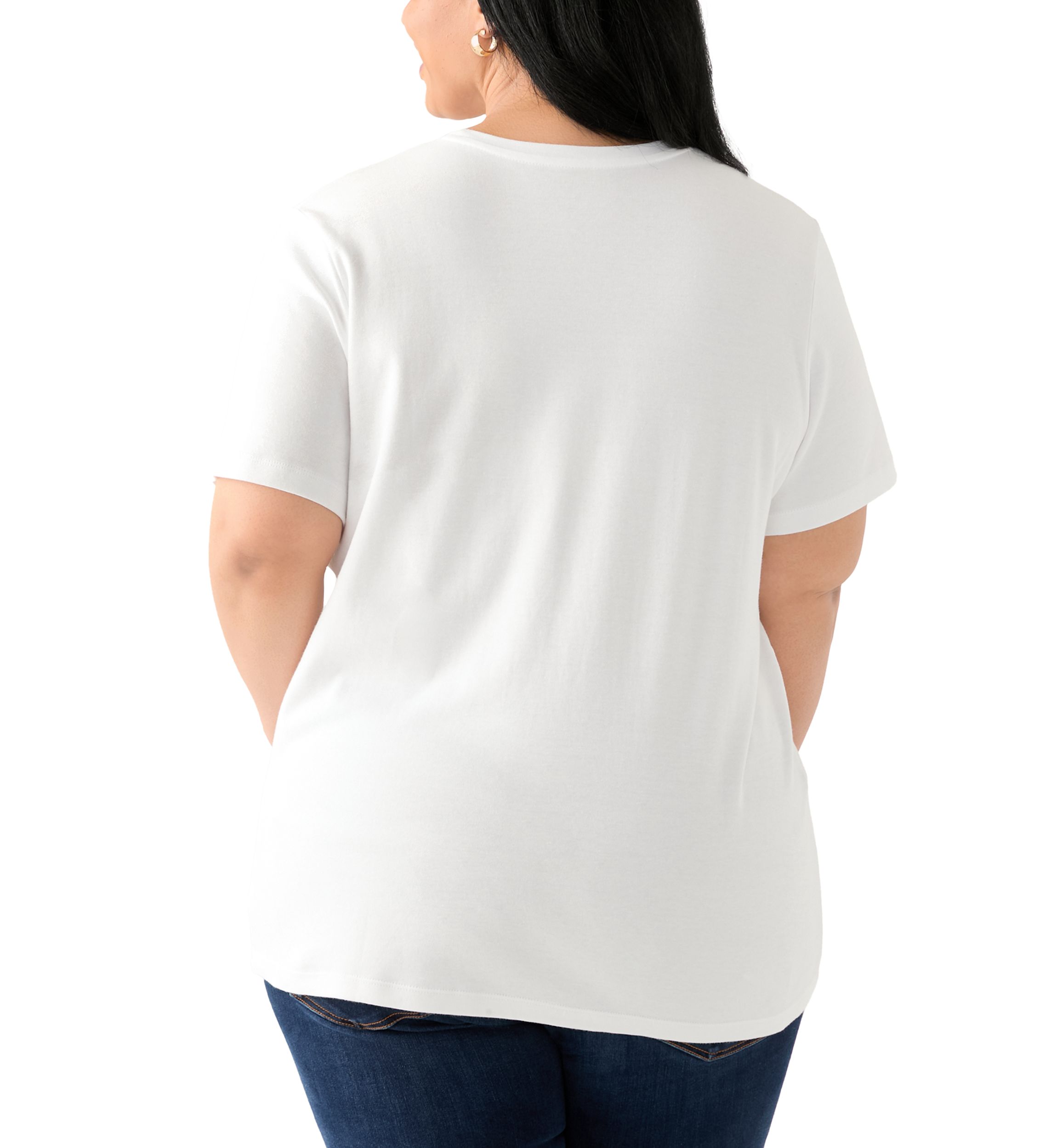 Plus Size Short Sleeve Crew Neck Graphic T-Shirt
