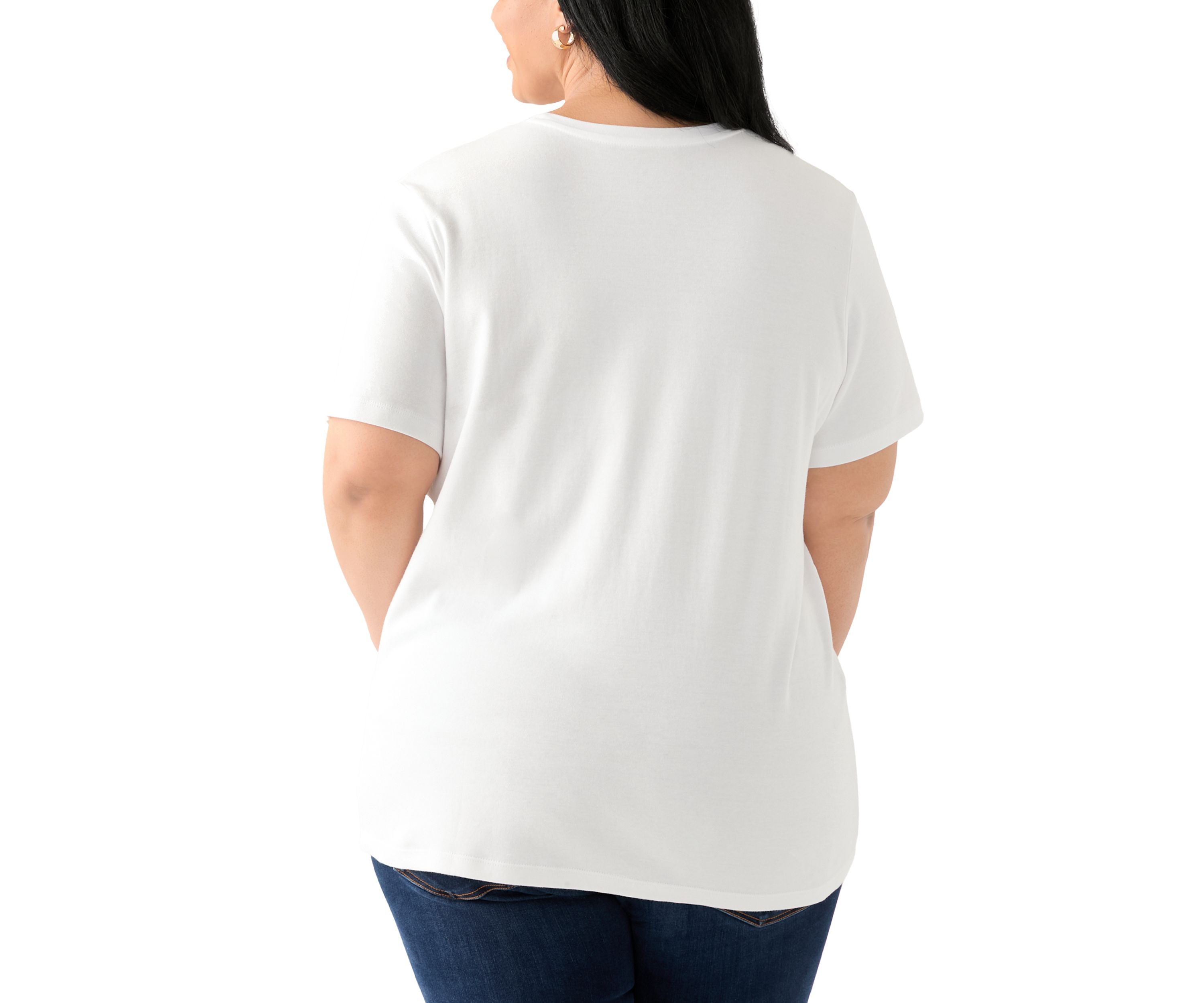 Plus Size Short Sleeve Crew Neck Graphic T-Shirt