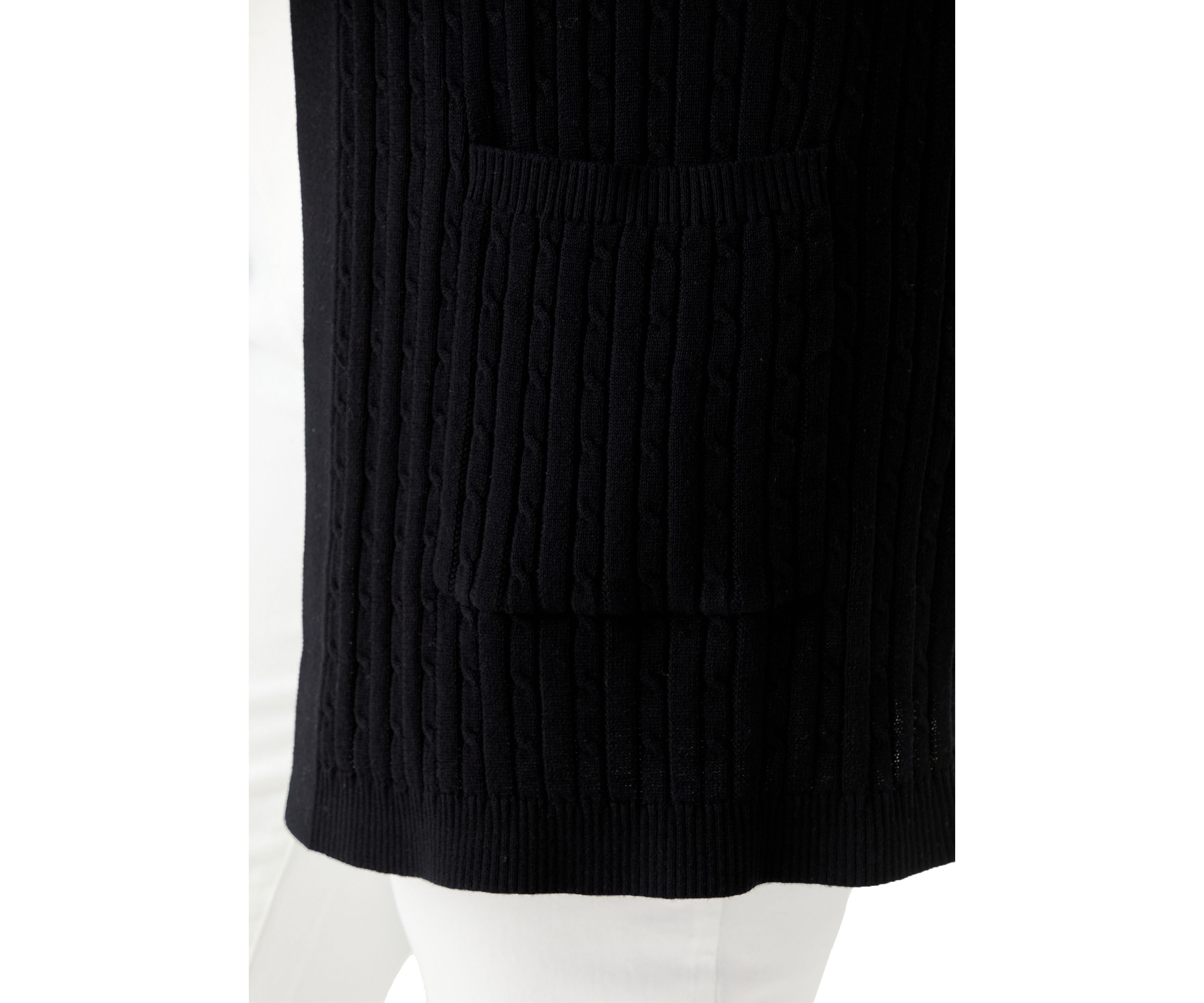 Plus Size Cable Knit Cardigan