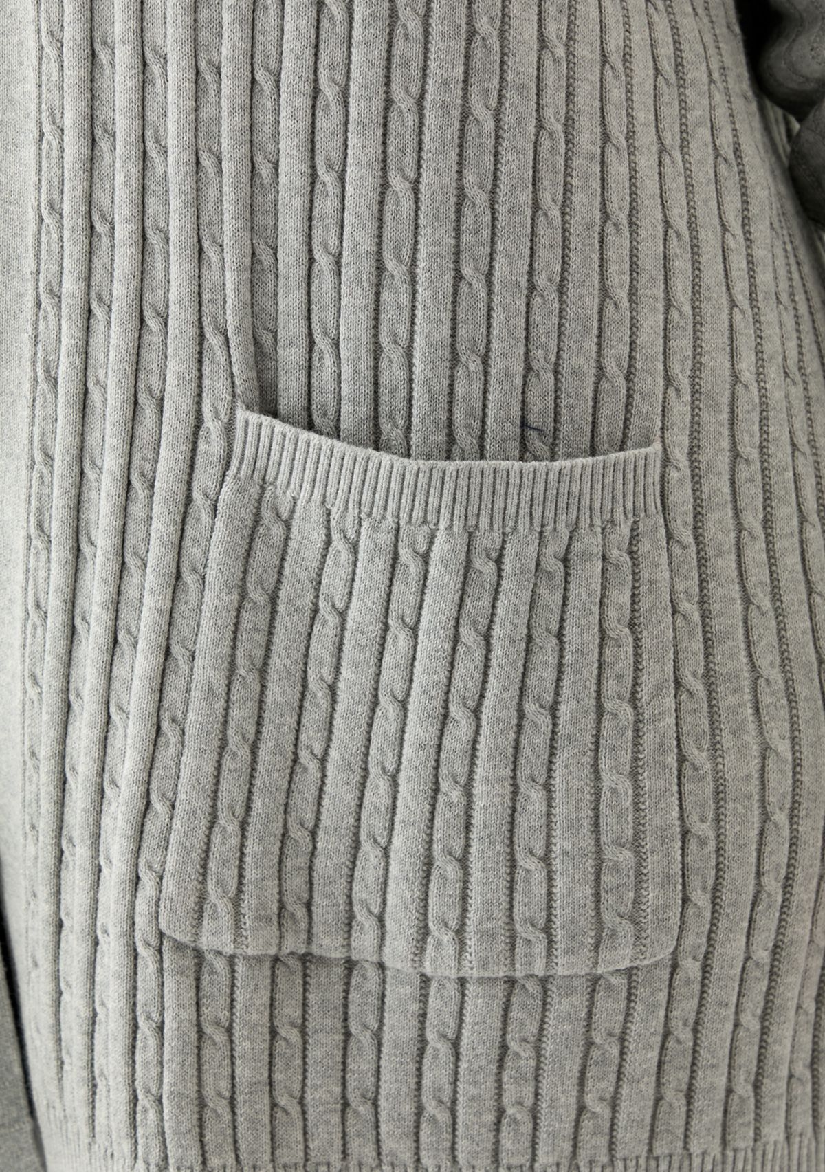 Plus Size Cable Cardigan