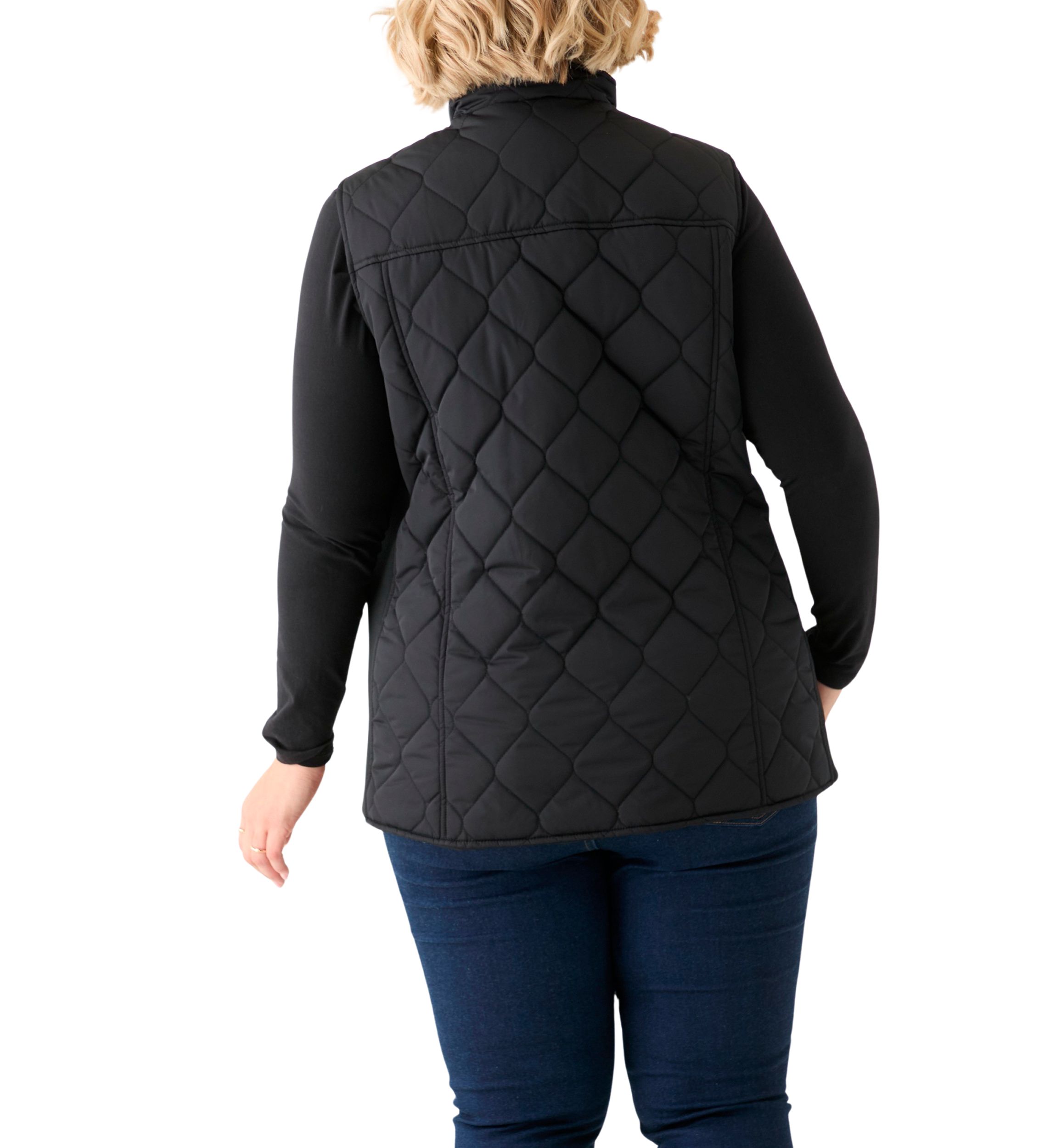 Plus Size Side Rib Solid Vest 