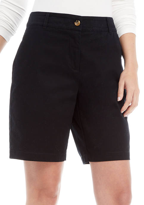 Kim Rogers® Women's Solid Twill Shorts | belk