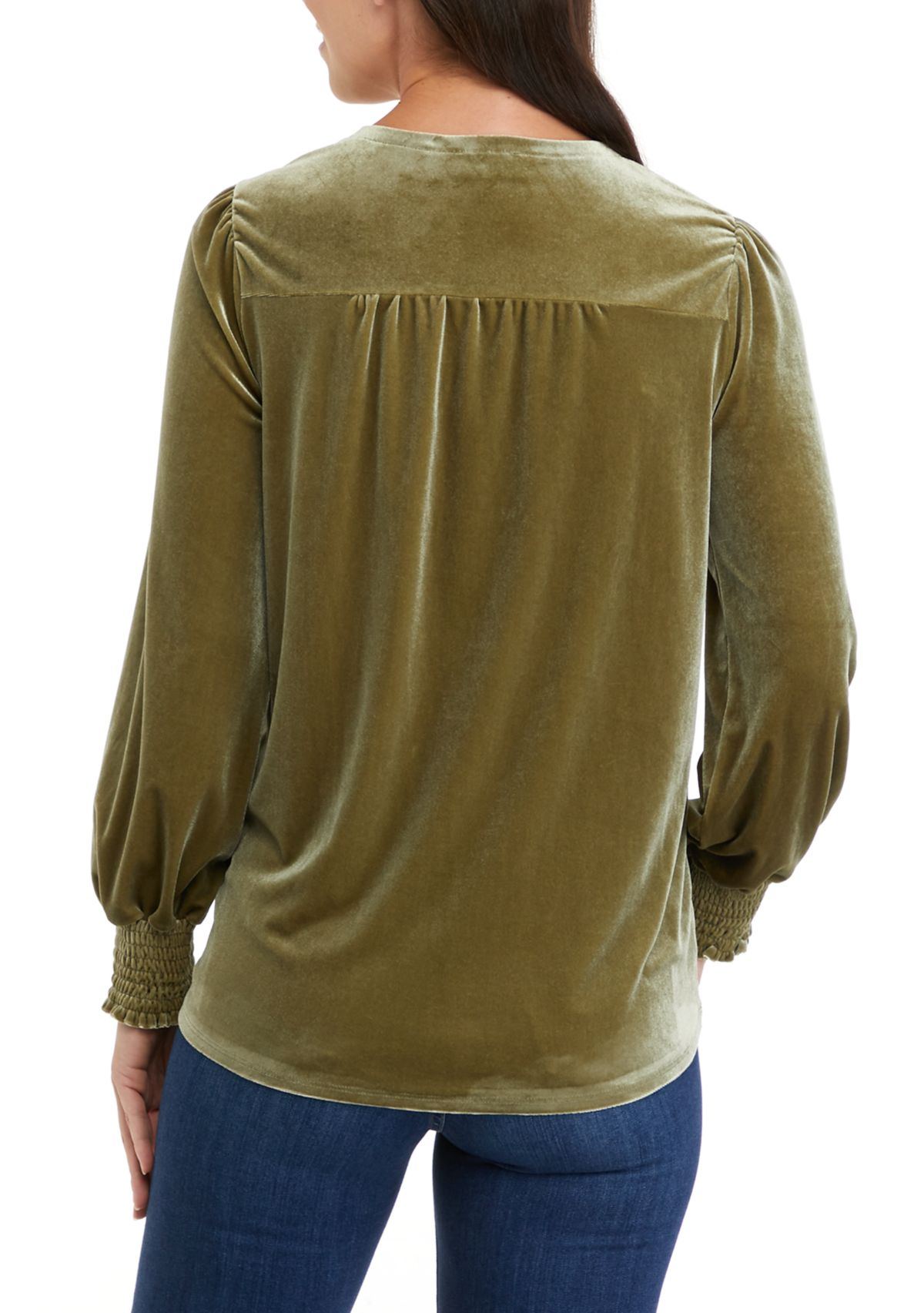 Womens Shirred Wrap Top