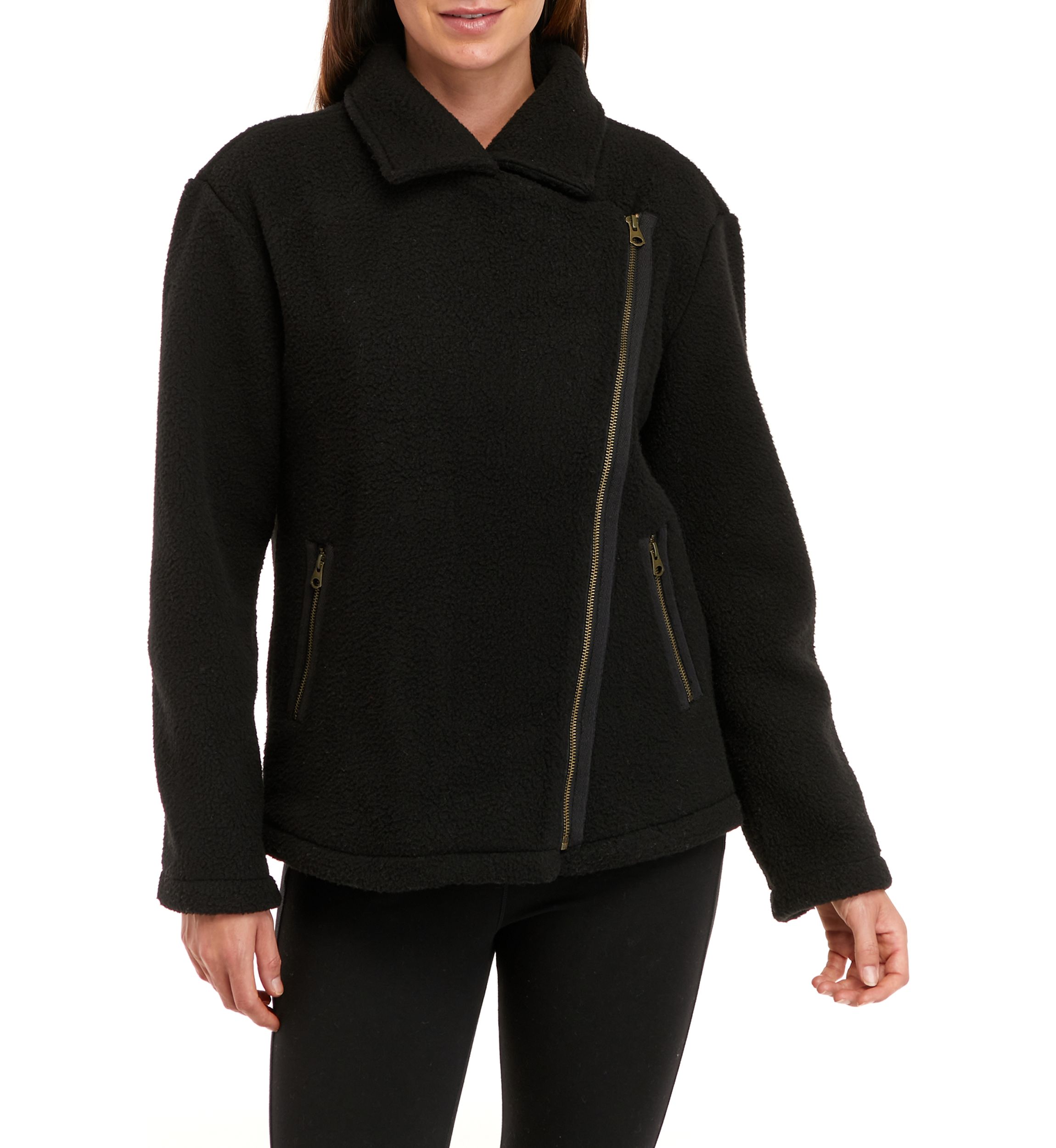 Womens Sherpa Moto Jacket