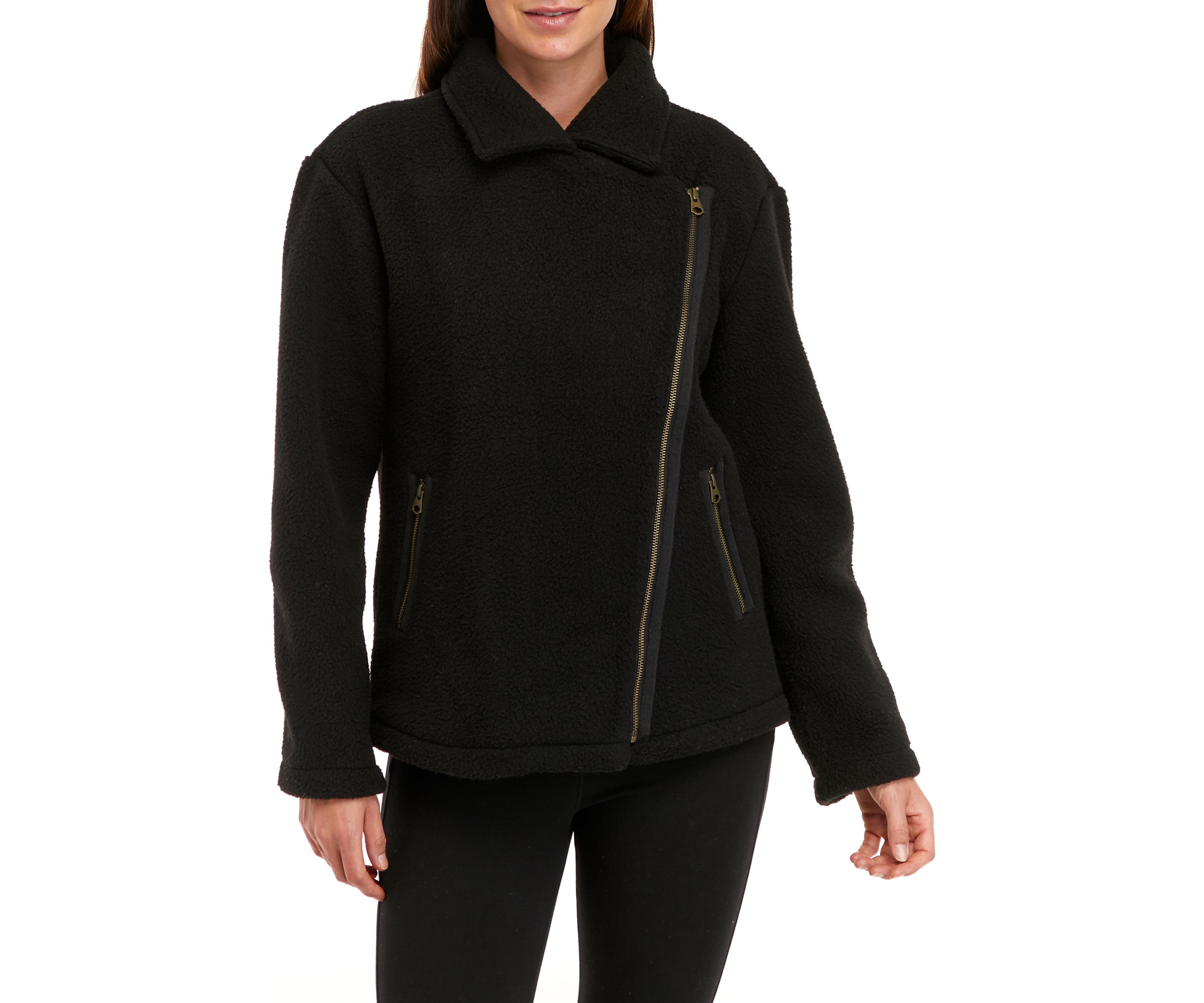 Womens Sherpa Moto Jacket