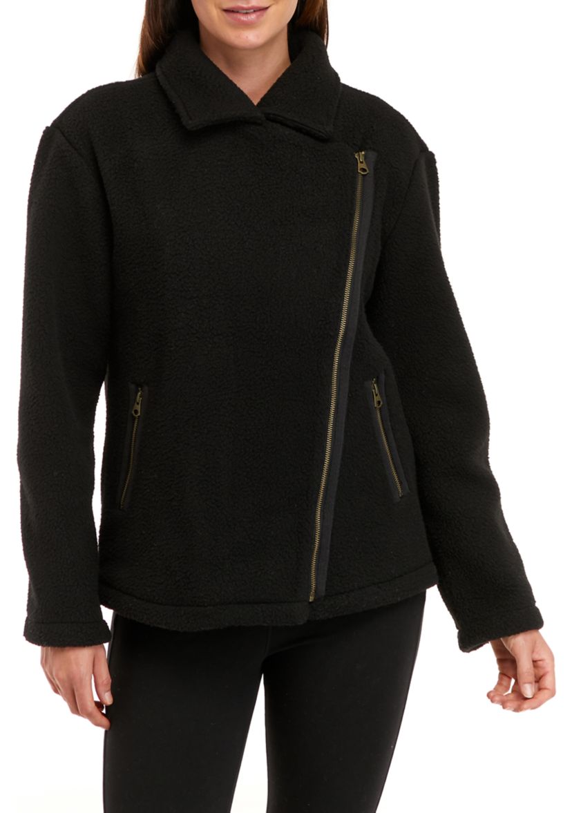 Womens Sherpa Moto Jacket